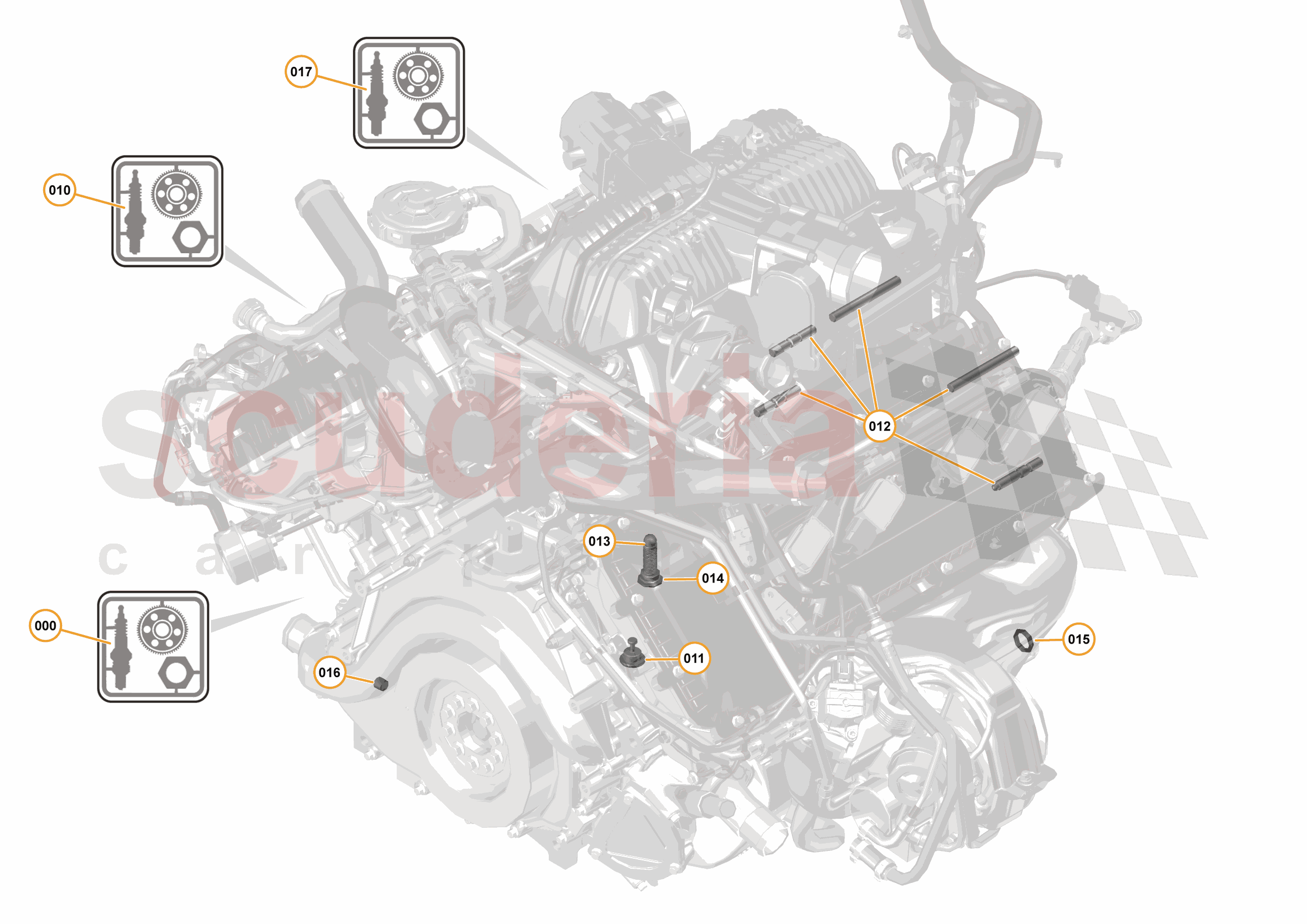 32 - ENGINE - 32.11 - POWER UNIT ASSEMBLY, SHORT BLOCK & HARDWARE of McLaren McLaren McLaren 540C Coupe