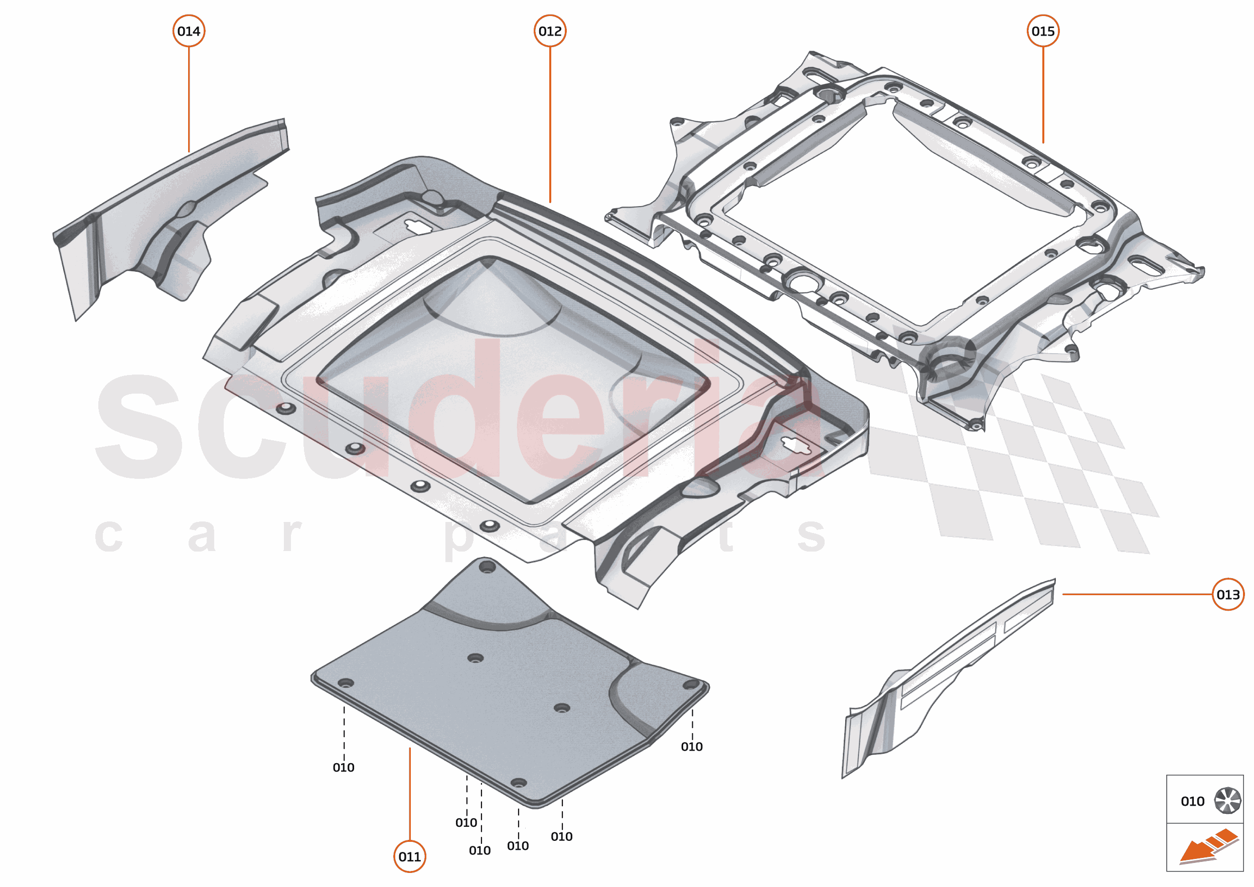 6 - PANELS - 6.4 - BULKHEAD of McLaren McLaren McLaren 765LT Spider