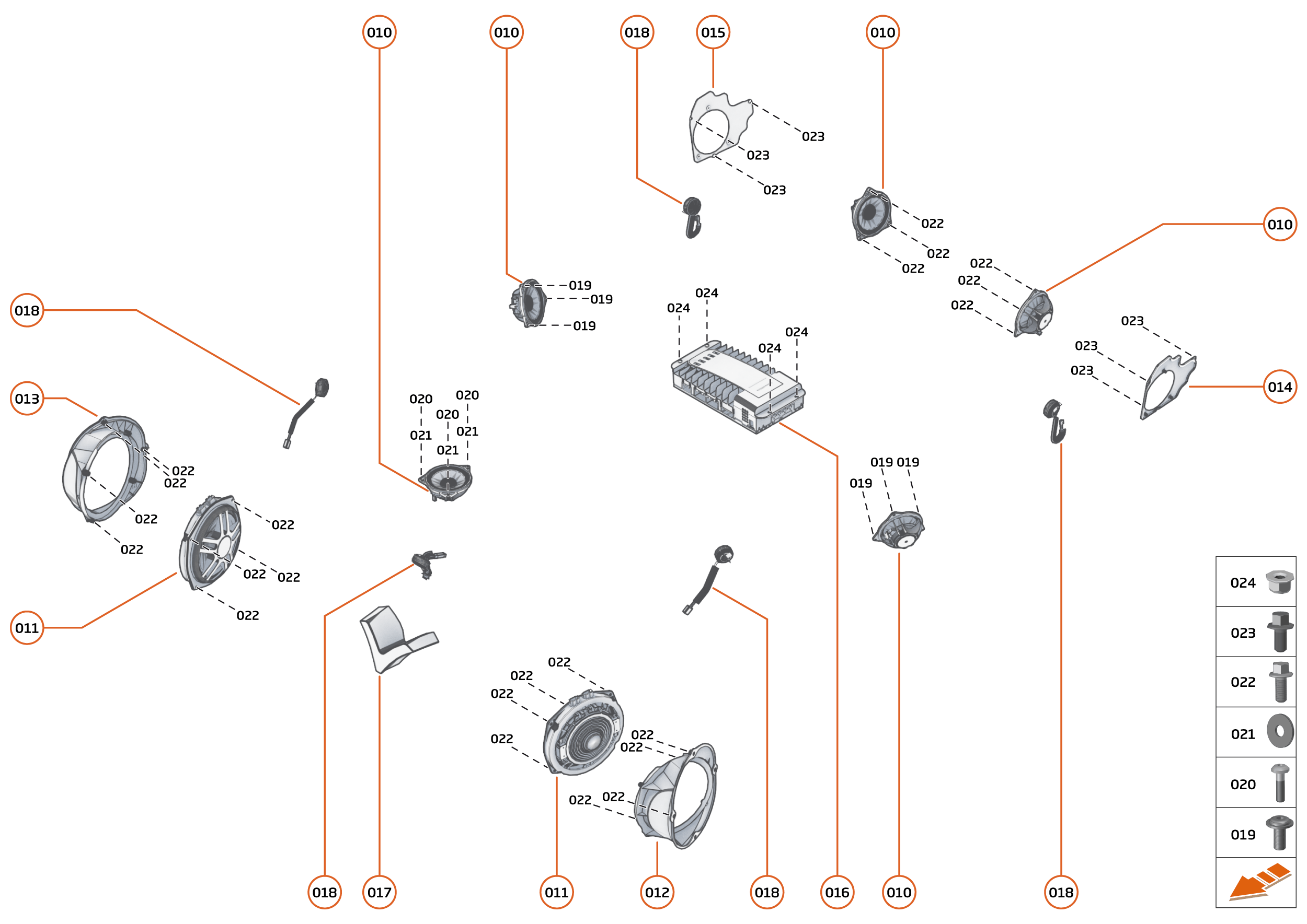40 - ACCESSORIES - ELECTRICAL - 39.1 - SOUND SYSTEM of McLaren McLaren GT McLaren GT