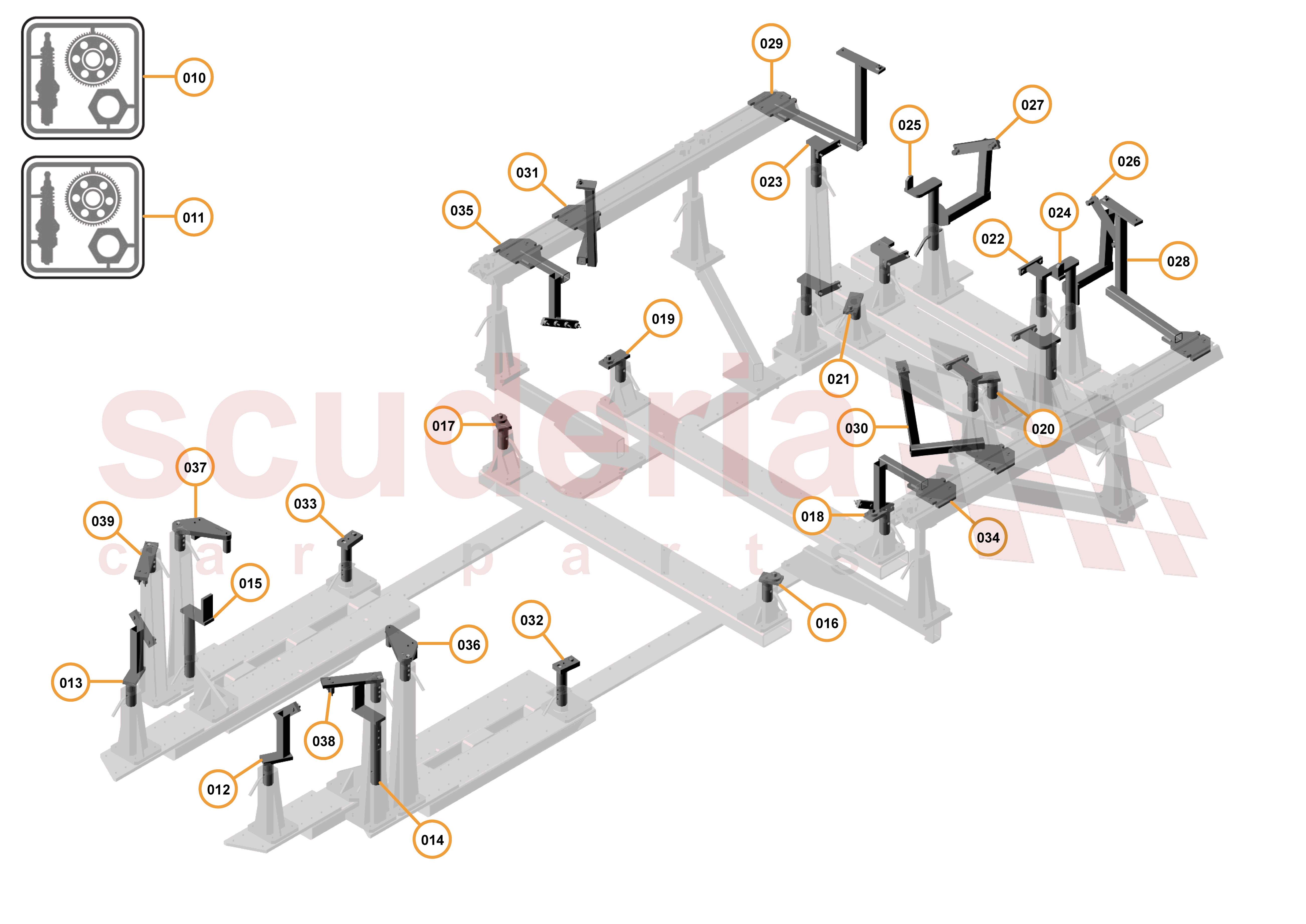 53 - TOOLS - 53.4 - CELETTE BRACKETS of McLaren McLaren McLaren 570S Spider