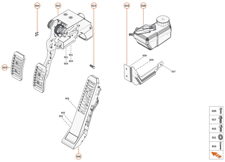 17 - BRAKES - 17.5 - PEDAL BOX of McLaren McLaren Ultimate Series McLaren Elva