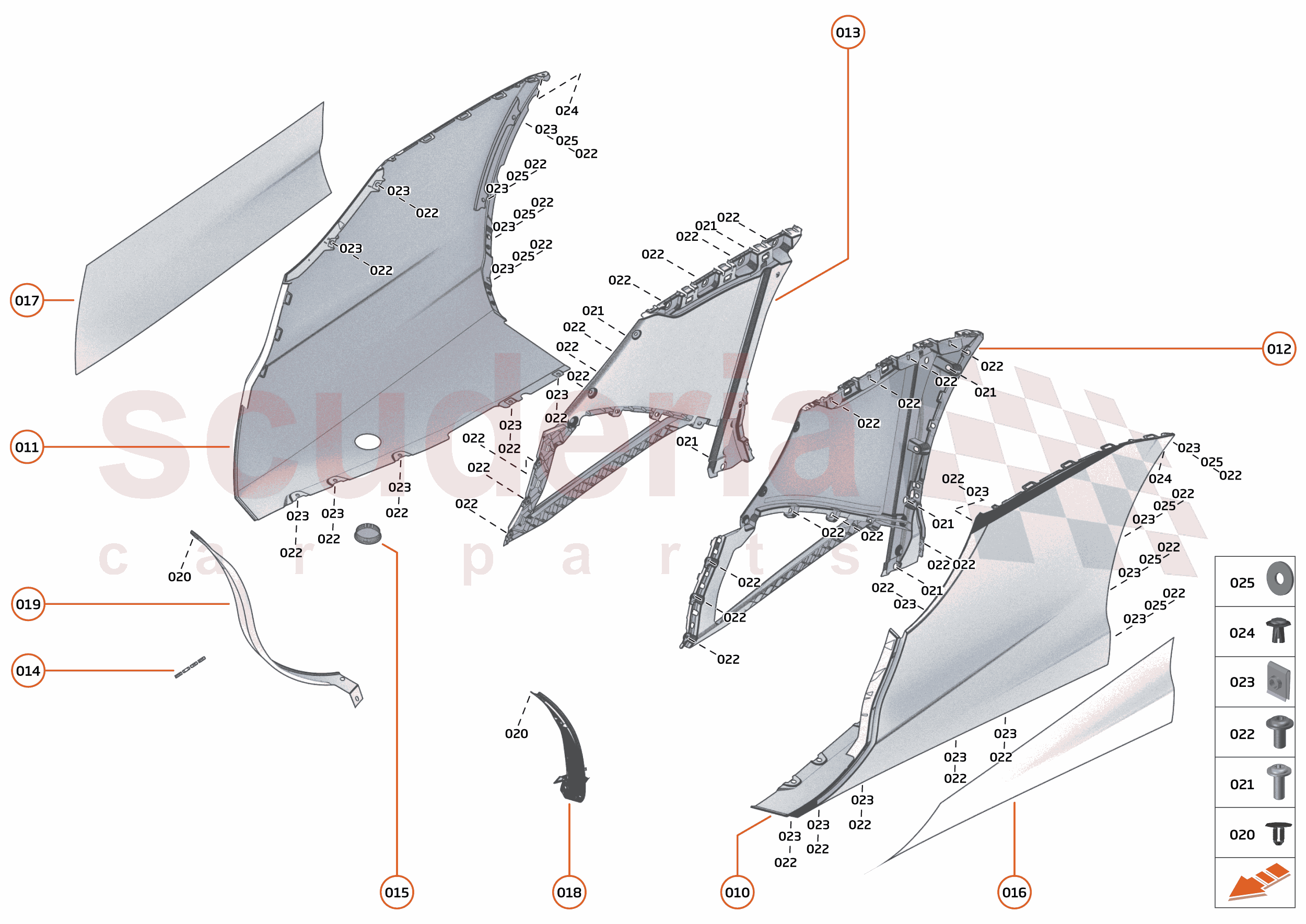 11 - EXTERIOR ORNAMENTATION - 11.3 - SIDE TRIM of McLaren McLaren McLaren Artura
