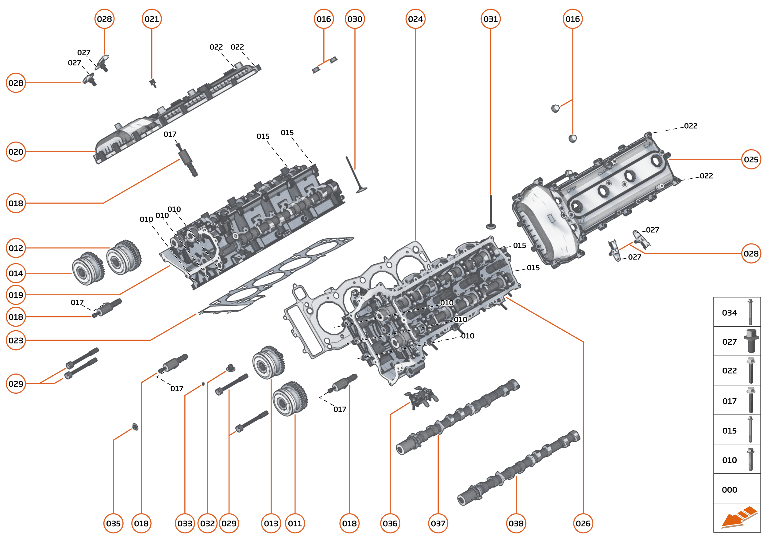 32 - ENGINE - 32.1 - CYLINDER HEAD & VALVE TRAIN of McLaren McLaren Sports Series McLaren 620R