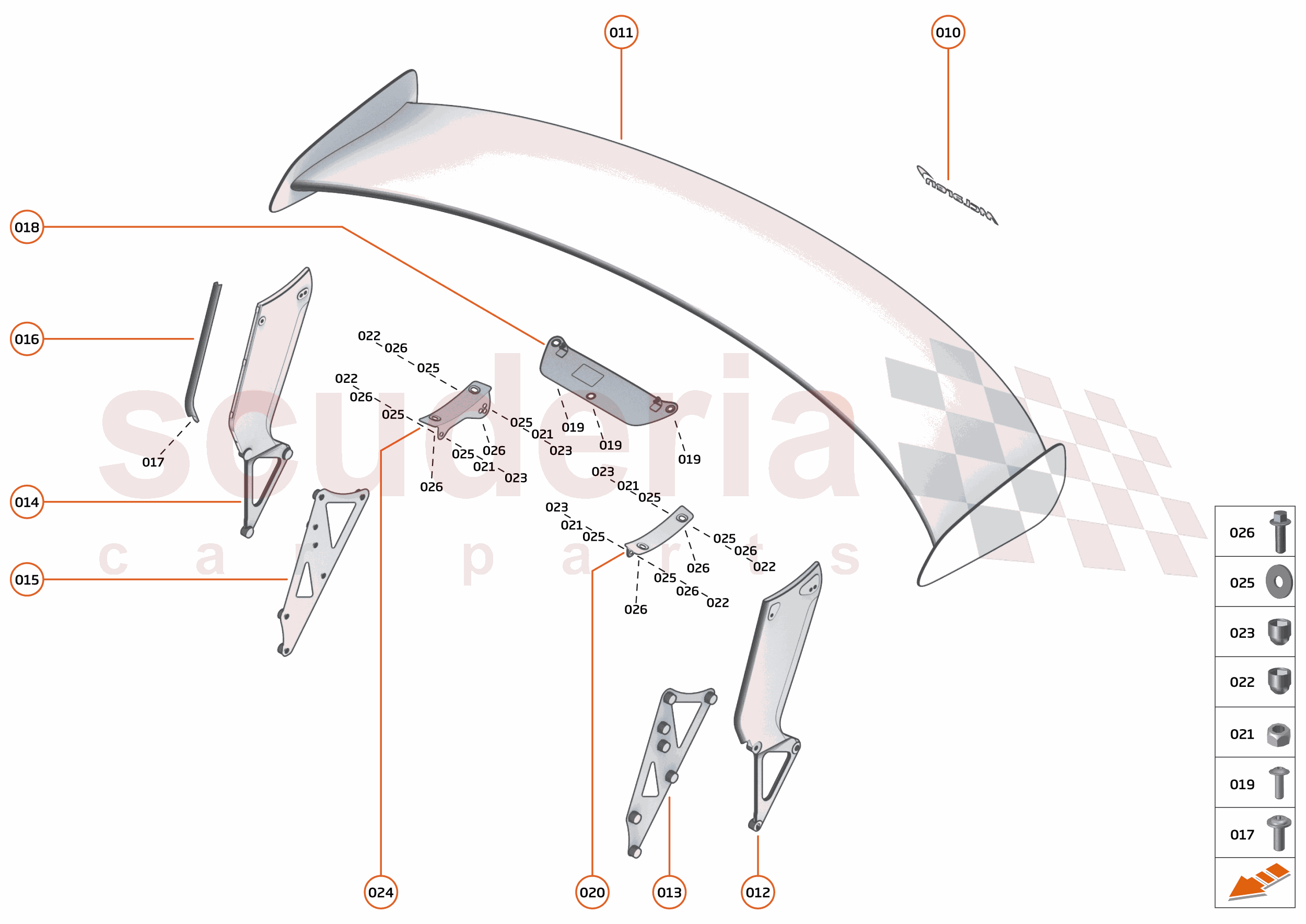 8 - EXTERIOR ORNAMENTATION - 8.6 - REAR TRIM of McLaren McLaren McLaren 620R