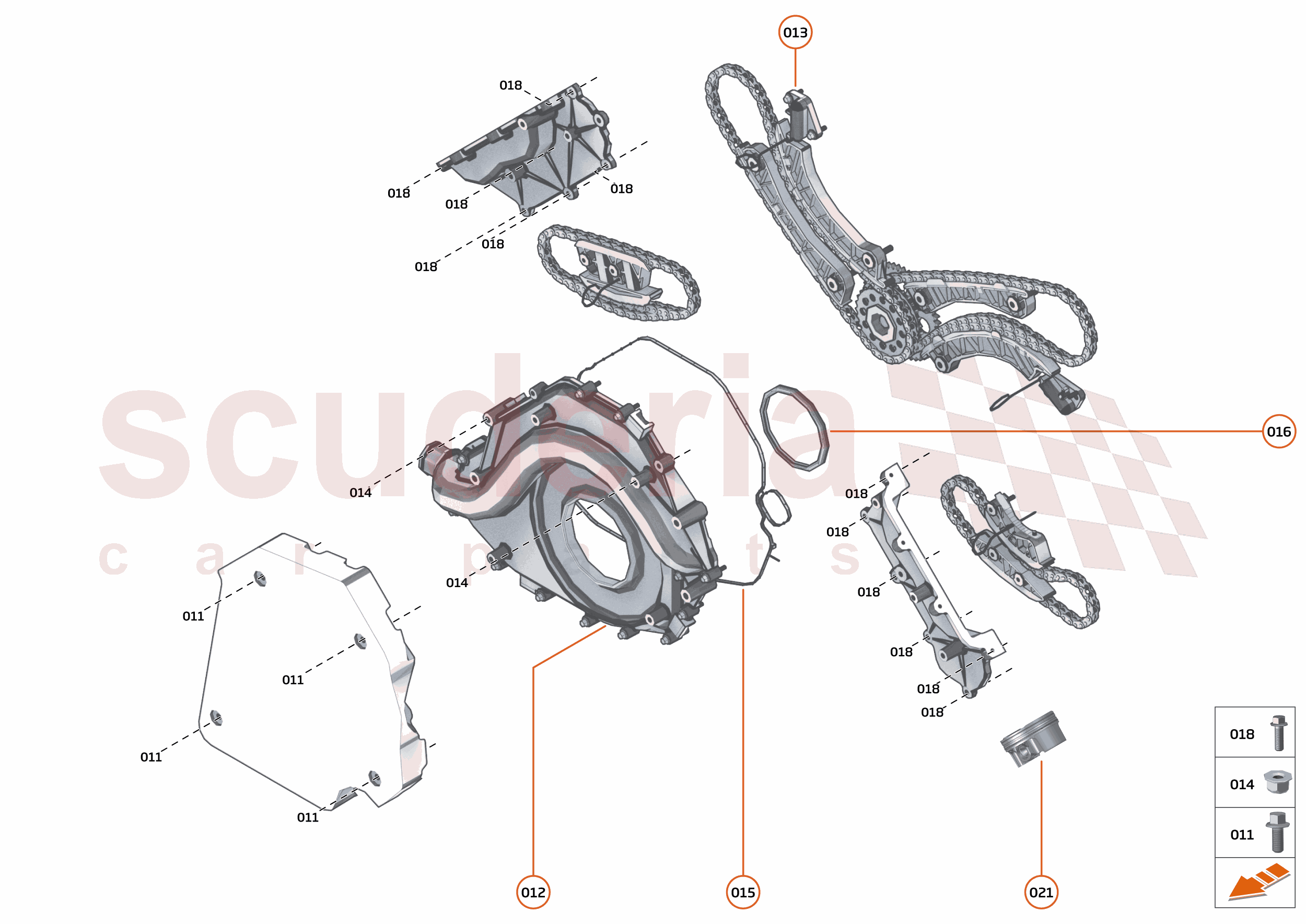 34 - ENGINE - 34.5 - FRONT COVER, TIMING GEAR & CRANKSHAFT DAMPER of McLaren McLaren McLaren 765LT