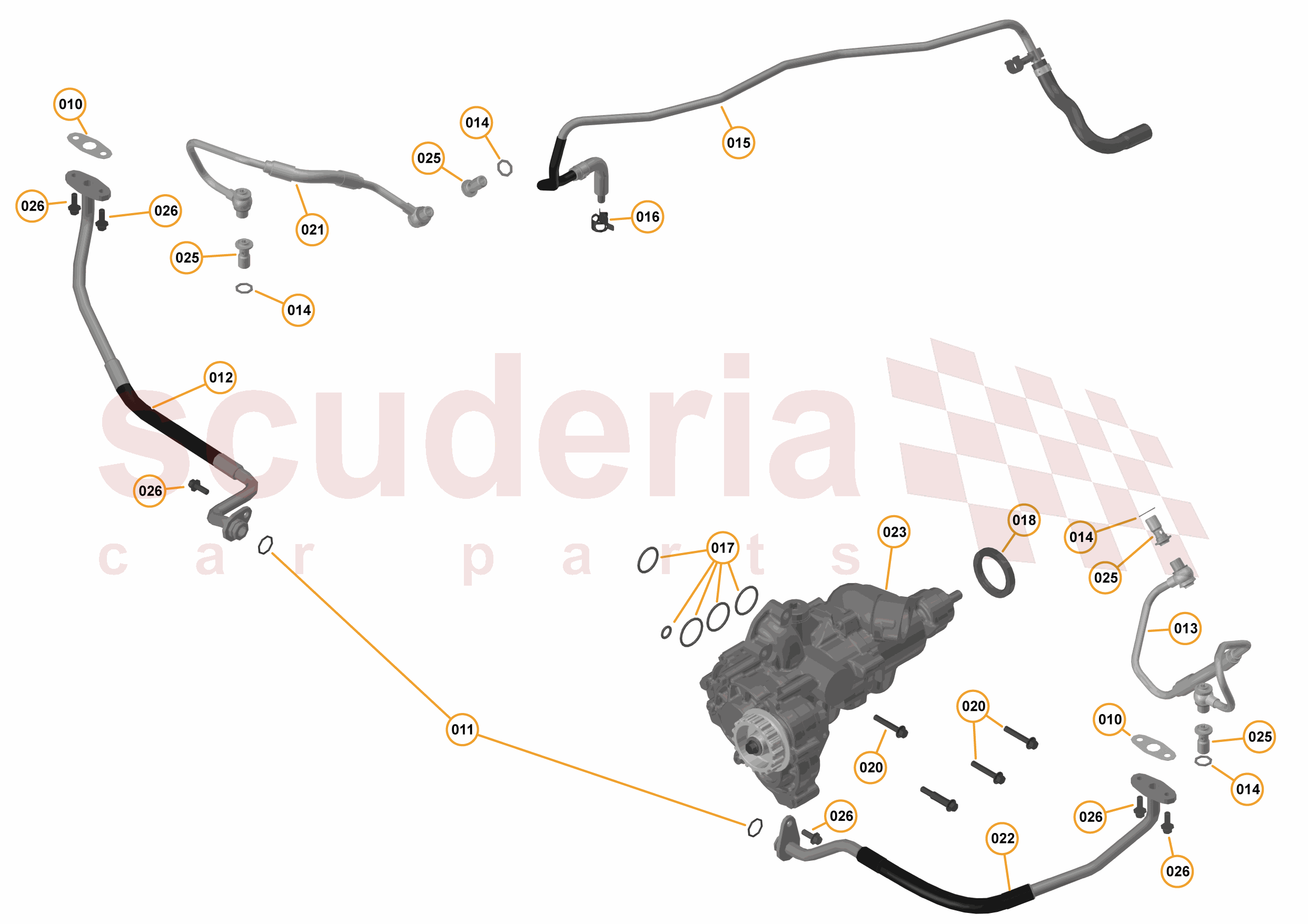 35 - ENGINE COOLING  SYSTEM - 35.1 - ENGINE WATER PUMP & WATER CIRCUIT of McLaren McLaren McLaren 540C Coupe