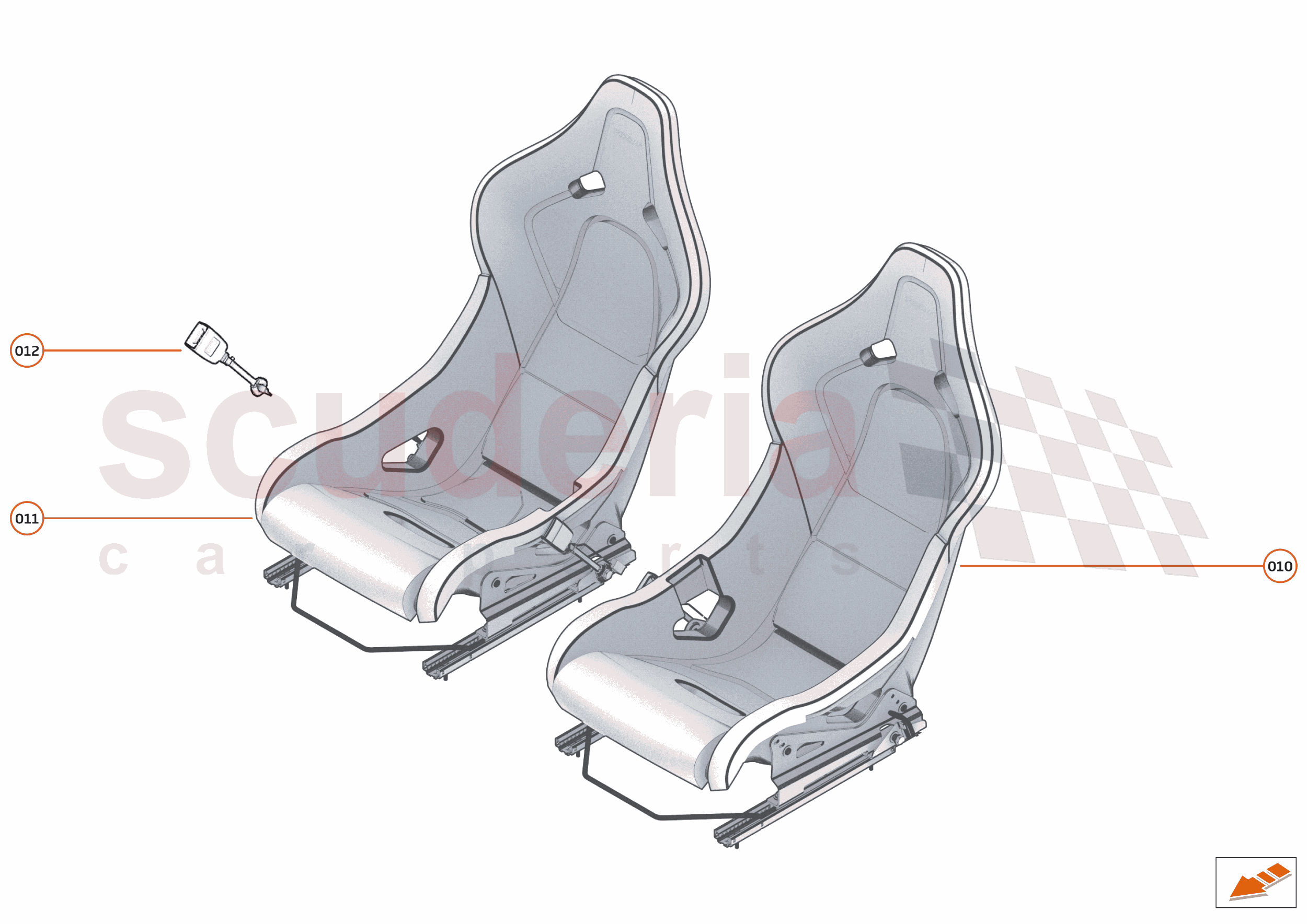 48 - INTERIOR SYSTEMS - 48.6 - SEAT ASSY - RACE SEAT of McLaren McLaren McLaren 765LT