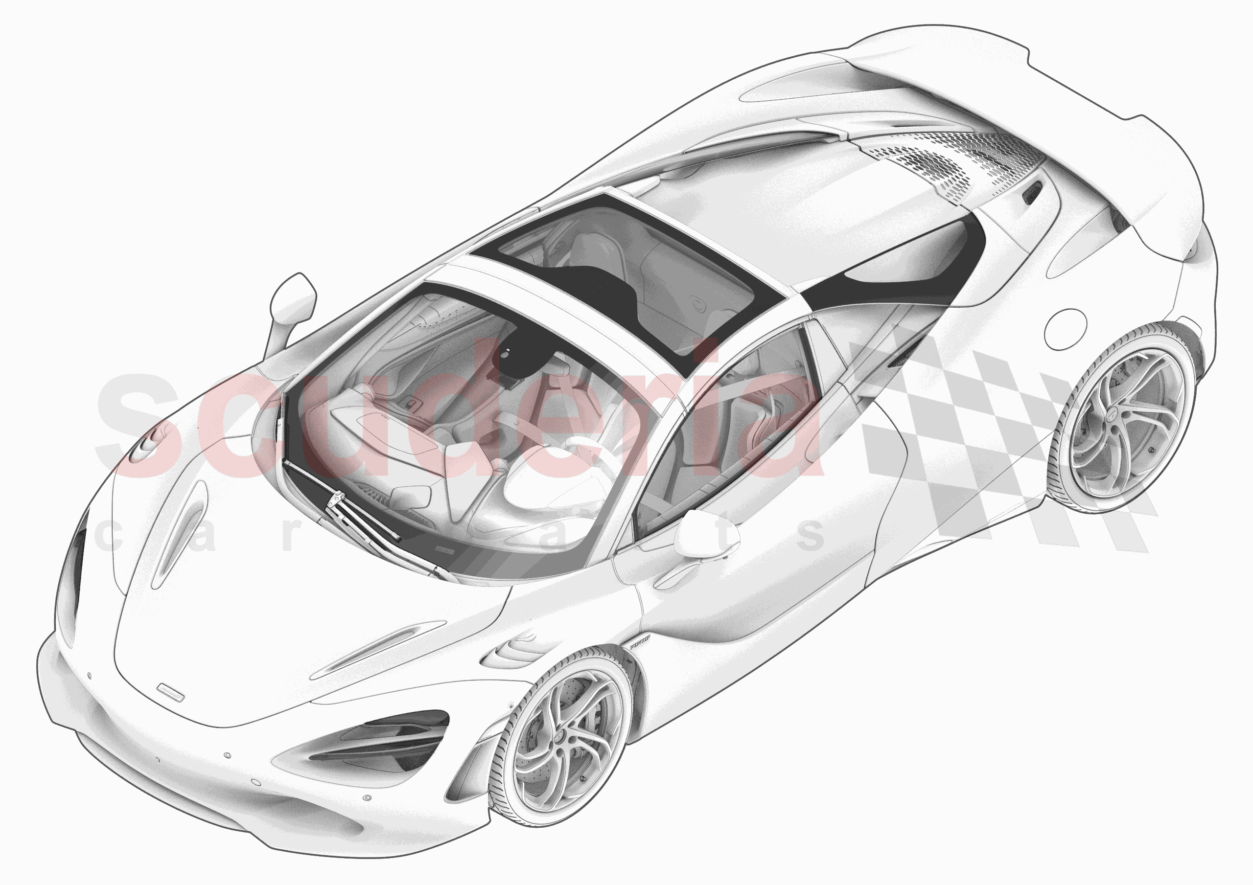 18 - ACCESSORIES - BODY EXTERIOR - 18.1 - VEHICLE LABELS of McLaren McLaren McLaren 750S Spider