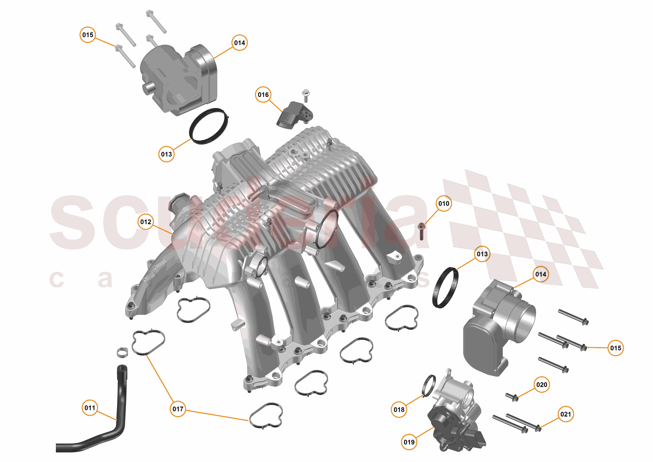 16 - F1 - POWER UNIT - 16.8 - 01 - POWER UNIT - INLET MANIFOLD of McLaren McLaren McLaren 675LT Coupe