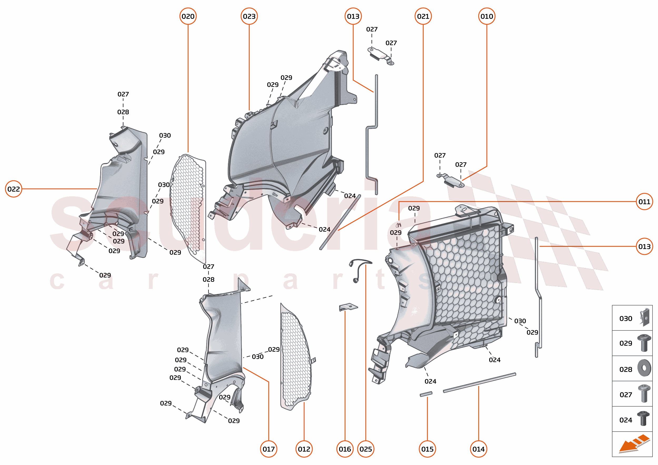 13 - DUCTS, VENTS AND FLOORS - 13.2 - SIDE DUCTS AND VENTS of McLaren McLaren McLaren 720S Spider