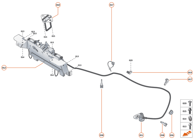 9 - CLOSURES ANCILLARIES - 9.1 - BONNET LATCH of McLaren McLaren Ultimate Series McLaren Speedtail