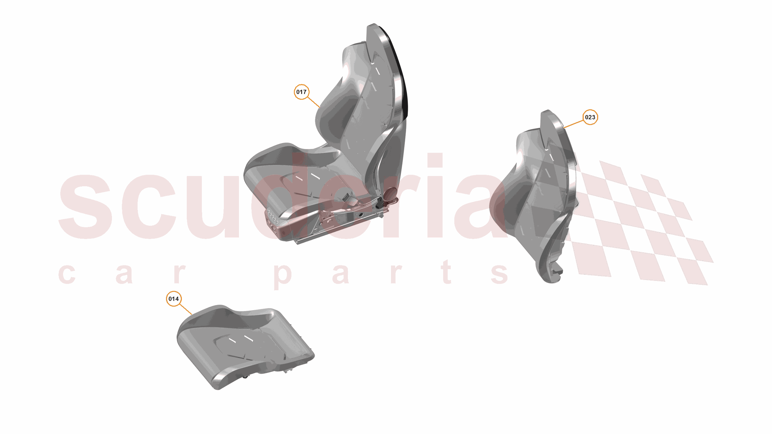 29 - N3 - SEAT ASSEMBLY - 29.6 - 01 - SEAT ASSEMBLY - SPACE FABRIC - ELECTRIC of McLaren McLaren McLaren 650S Coupe