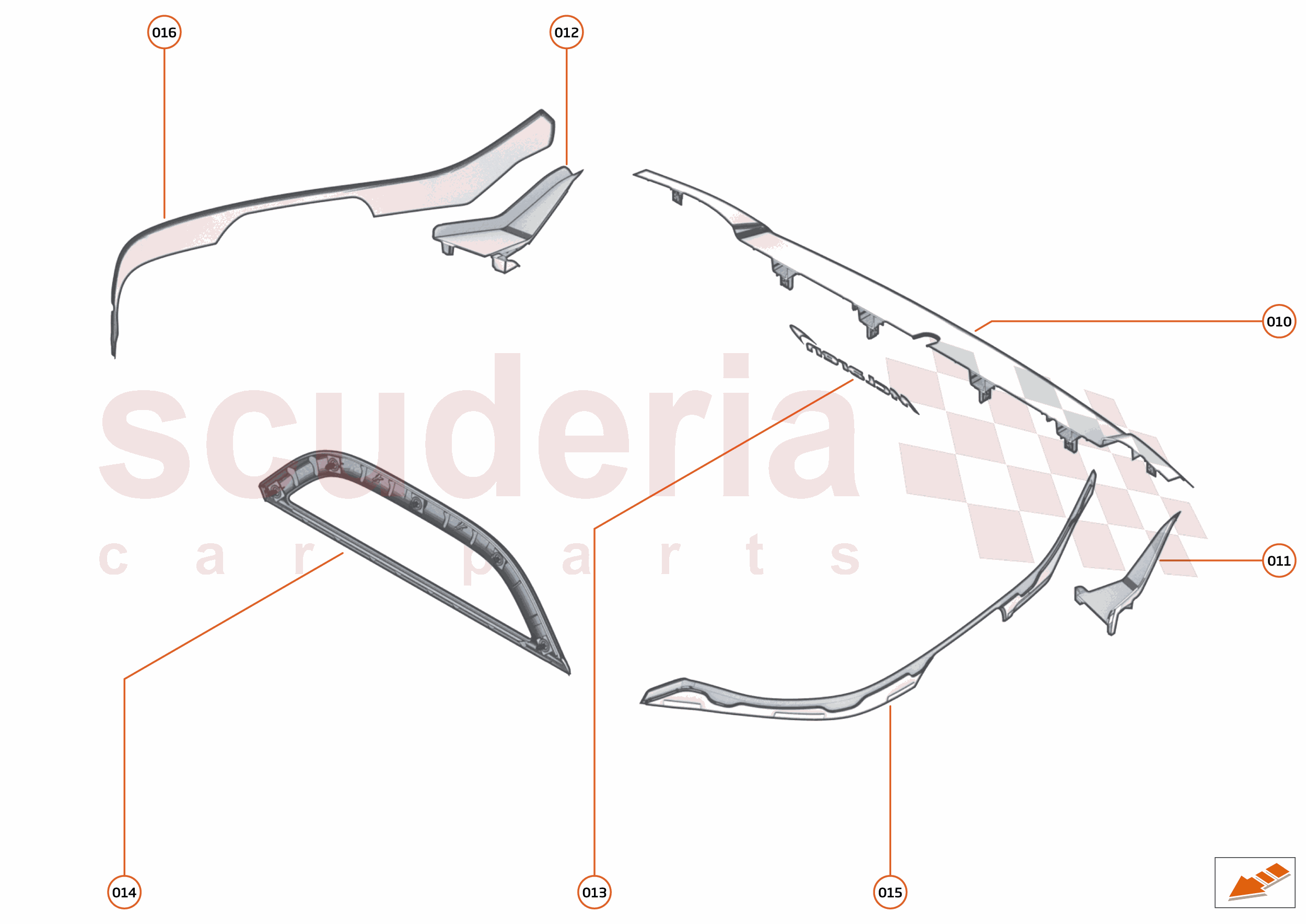11 - EXTERIOR ORNAMENTATION - 11.7 - REAR TRIM of McLaren McLaren McLaren GT