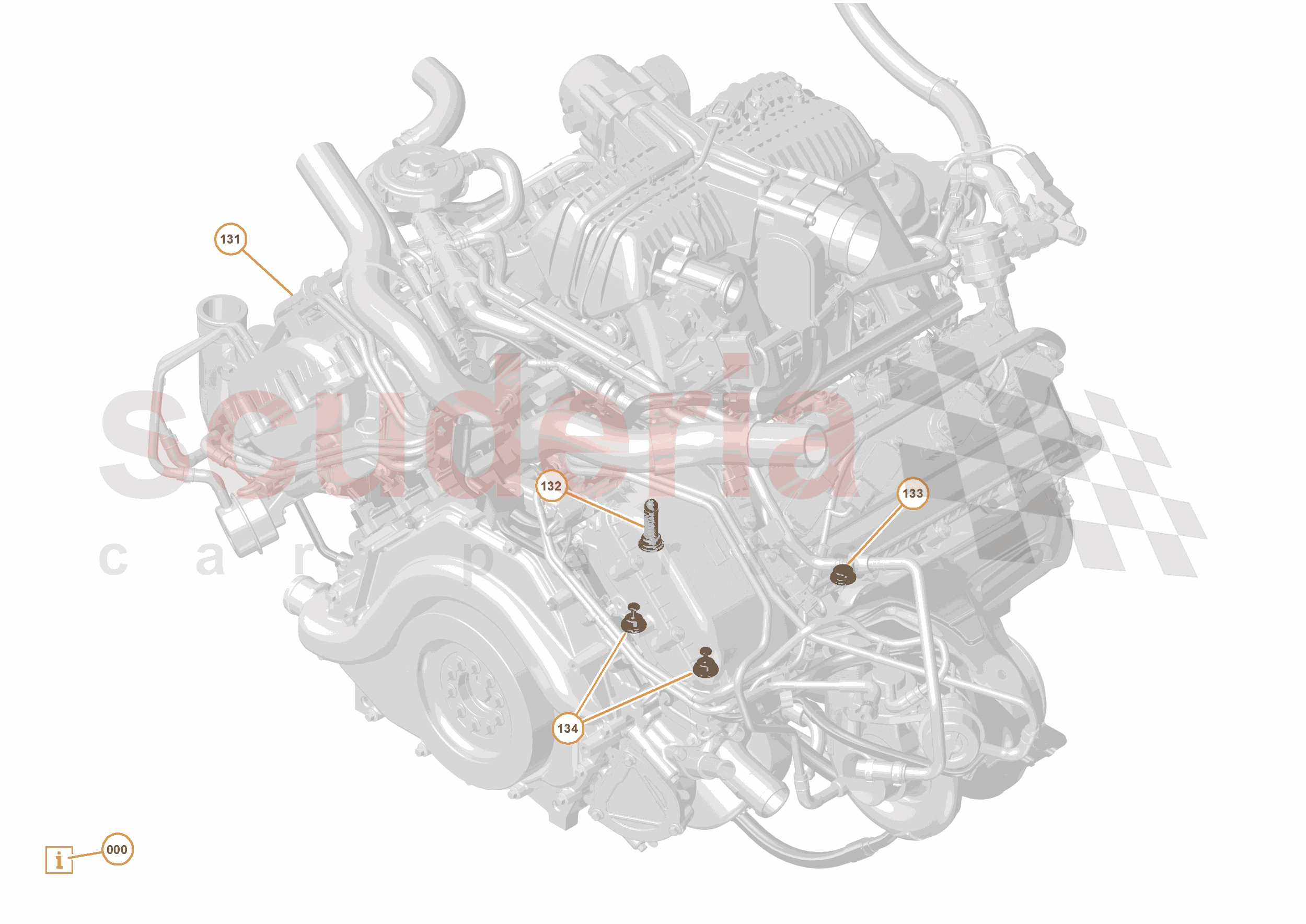 32 - ENGINE - 32.10 - POWER UNIT ASSEMBLY AND HARDWARE of McLaren McLaren Ultimate Series McLaren P1 Coupe