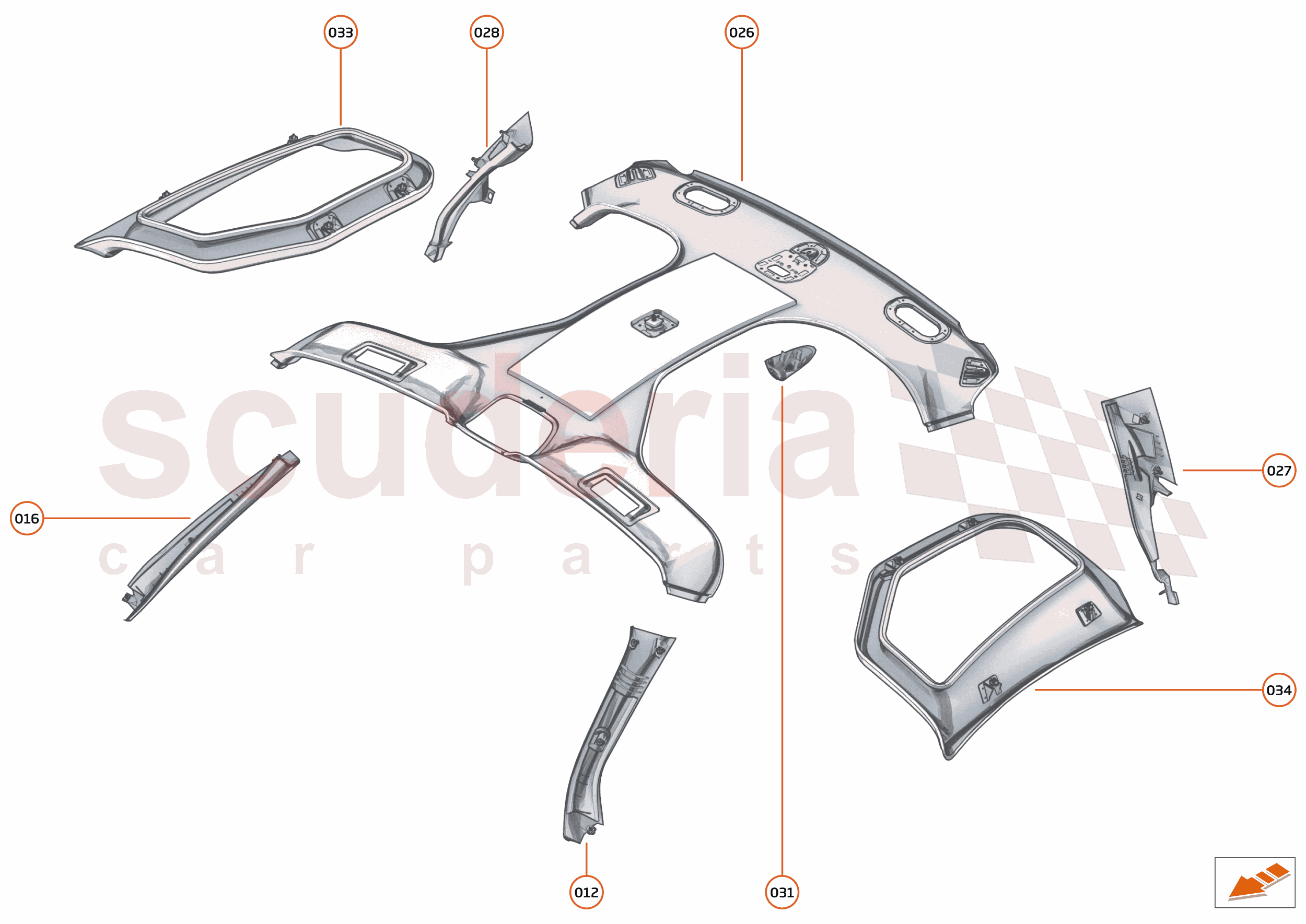 48 - INTERIOR SYSTEMS - 48.10 - UPPER TRIM of McLaren McLaren McLaren 765LT