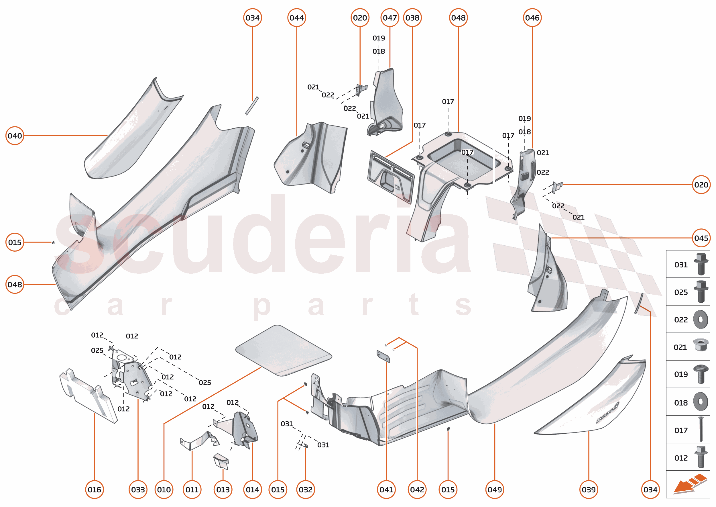 42 - INTERIOR SYSTEMS - 42.13 - LOWER & REAR TRIM of McLaren McLaren Ultimate Series McLaren Senna