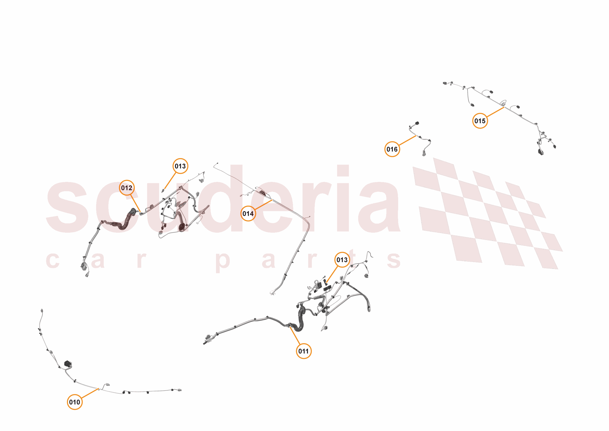 45 - WIRING HARNESS - 45.3 - NON-BODY WIRING HARNESS of McLaren McLaren McLaren 570S Spider