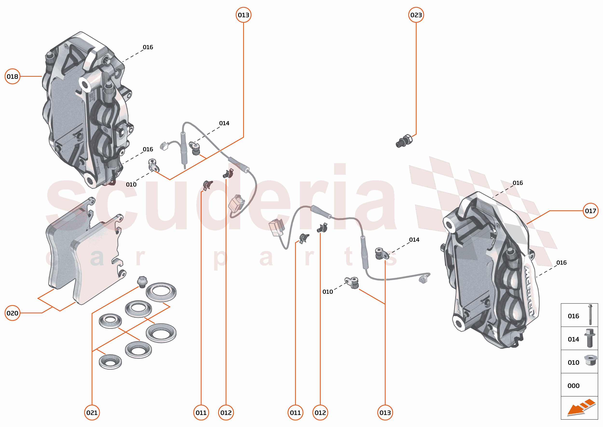 20 - BRAKES - 20.5 - BRAKE CALIPERS REAR of McLaren McLaren McLaren Artura