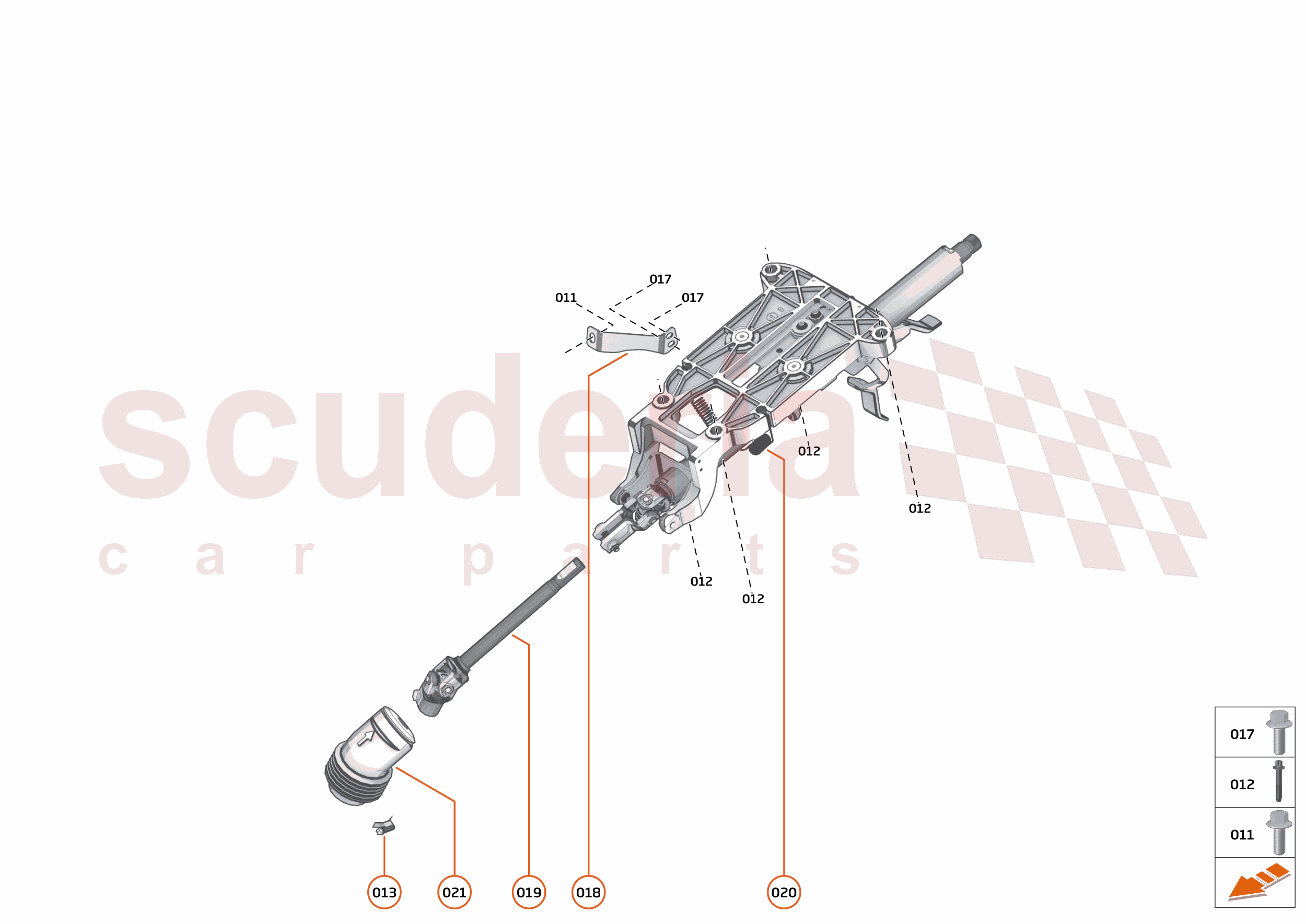 25 - STEERING - 25.4 - STEERING COLUMN of McLaren McLaren McLaren 620R
