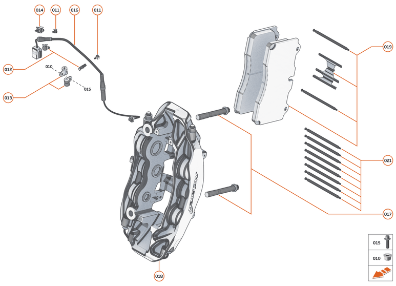 18 - BRAKES - 18.2 - BRAKE CALIPERS FRONT of McLaren McLaren Ultimate Series McLaren Senna