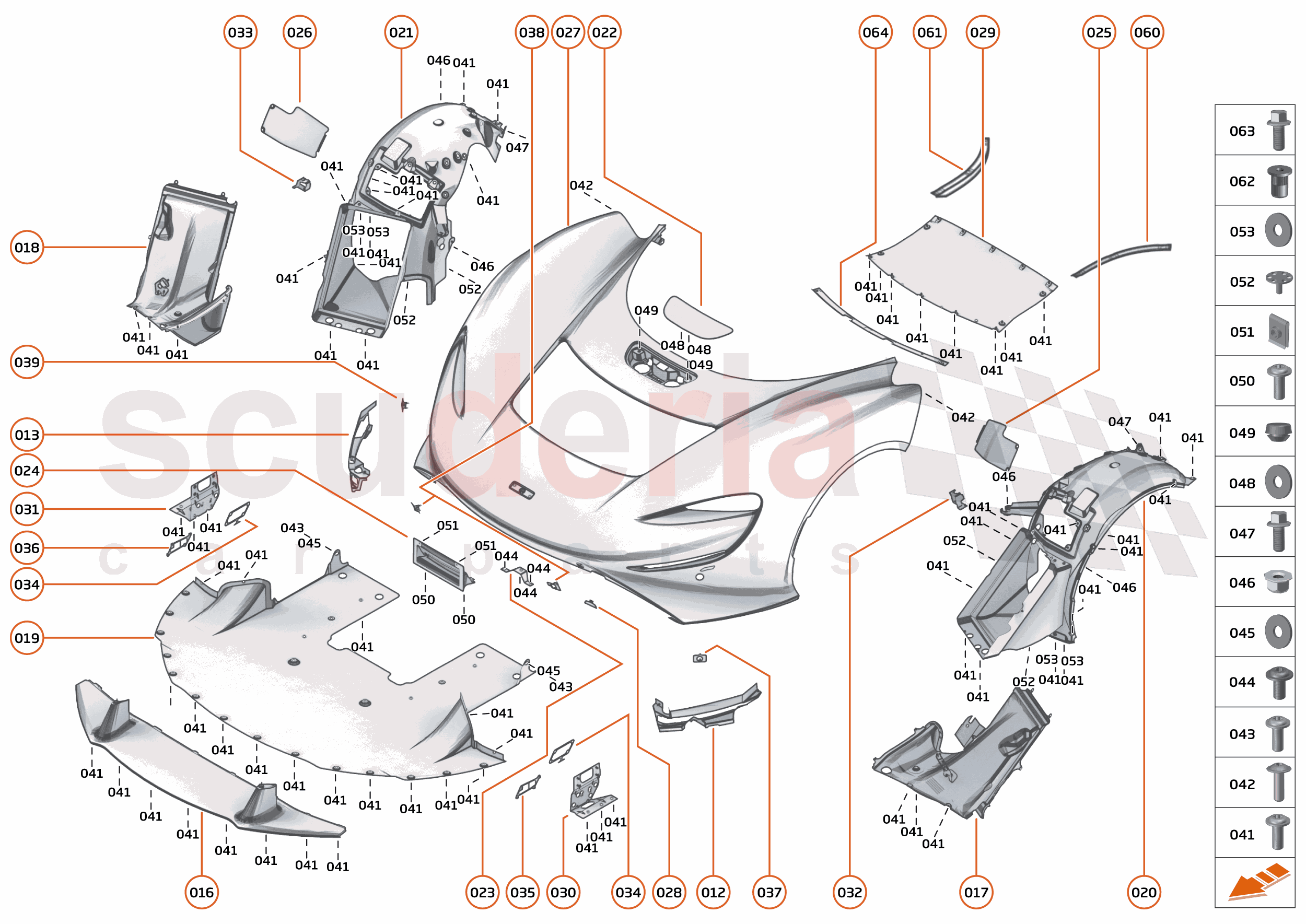 6 - PANELS - 6.1 - FRONT PANELS of McLaren McLaren Ultimate Series McLaren Elva