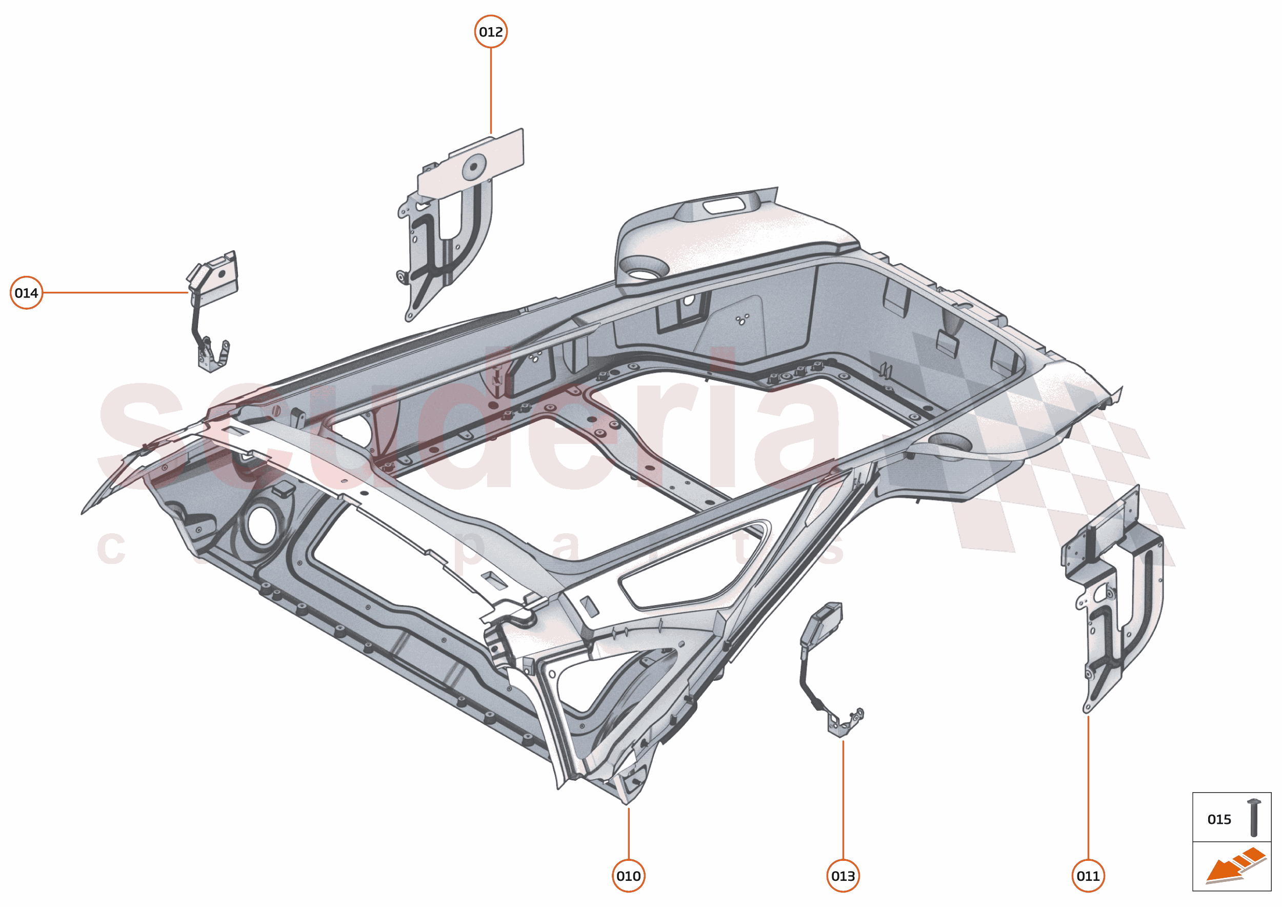 5 - UPPER STRUCTURES - 5.3 - REAR UPPER STRUCTURE of McLaren McLaren McLaren GT