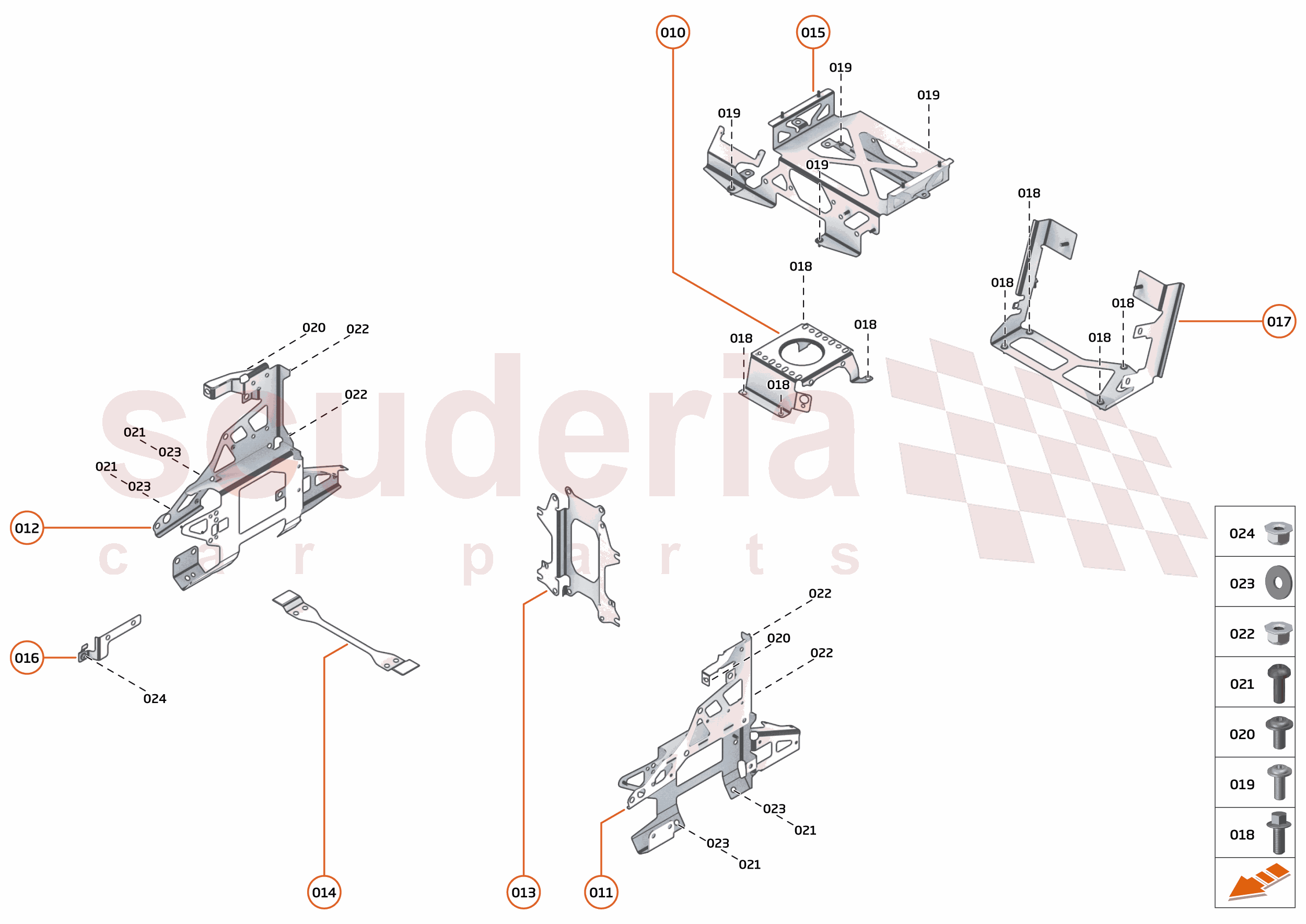 46 - ELECTRICAL HARDWARE - 46.2 - BRACKETS, GROMMETS & FIXINGS of McLaren McLaren McLaren 765LT Spider