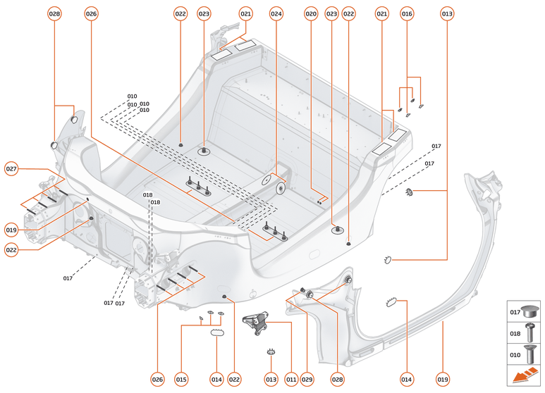 2 - MID STRUCTURES - 2.1 - MONOCOQUE of McLaren McLaren Ultimate Series McLaren Senna GTR