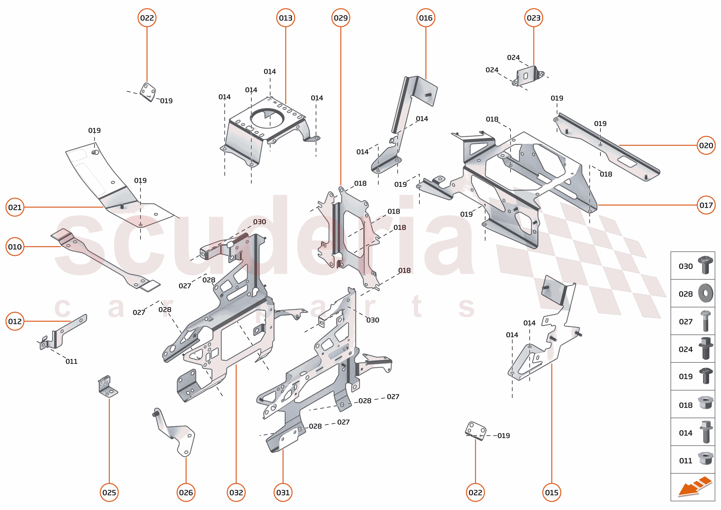 39 - ELECTRICAL HARDWARE - 39.2 - BRACKETS, GROMMETS & FIXINGS of McLaren McLaren Ultimate Series McLaren Senna