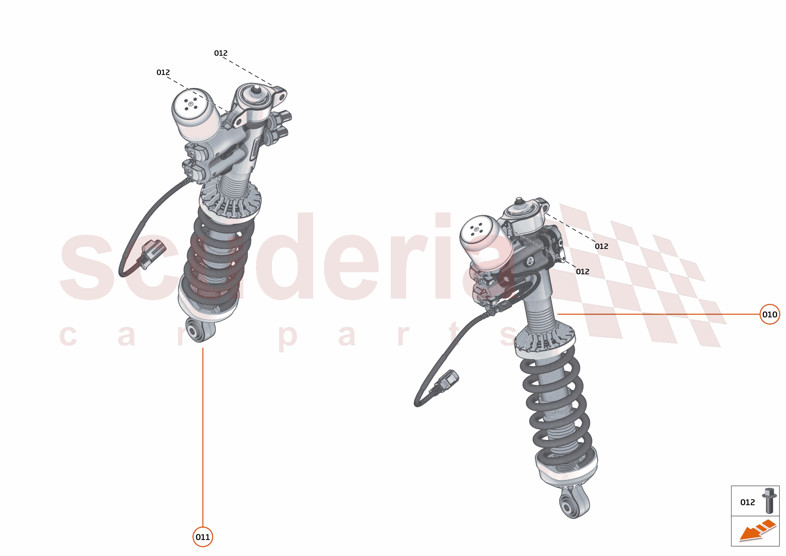 20 - SUSPENSION - REAR - 20.1 - DAMPER & ACTUATOR ASSEMBLIES REAR of McLaren McLaren McLaren 750S Spider