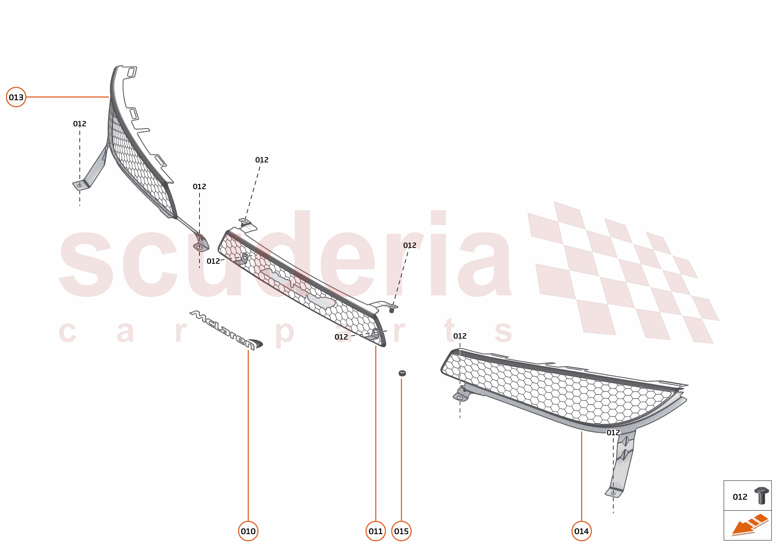 10 - EXTERIOR ORNAMENTATION - 10.5 - REAR FINISHERS AND GRILLES of McLaren McLaren McLaren 720S Spider