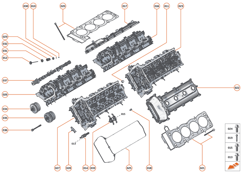 22 - ENGINE - 22.1 - CYLINDER HEAD & CAM PHASERS of McLaren McLaren Ultimate Series McLaren Speedtail