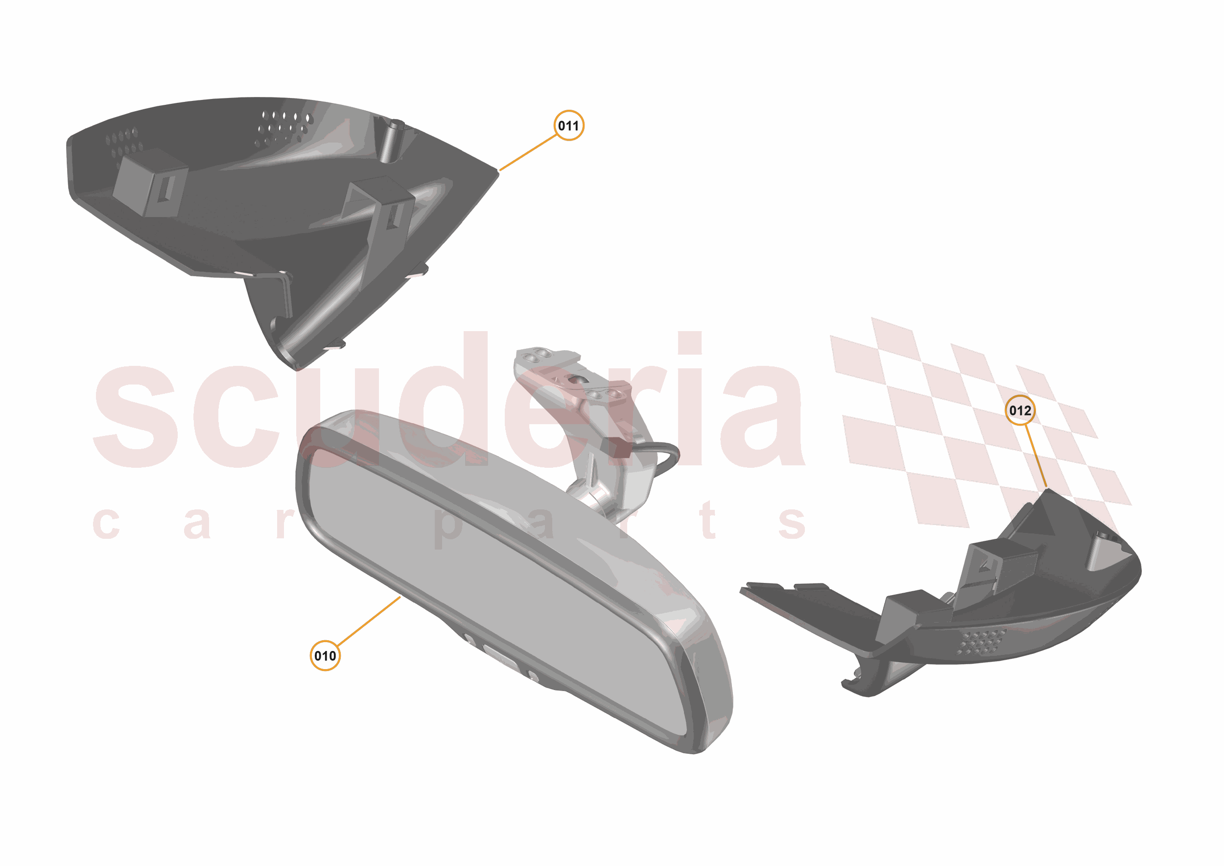47 - INTERIOR SYSTEMS - 47.8 - DRIVER MIRROR of McLaren McLaren McLaren 540C Coupe