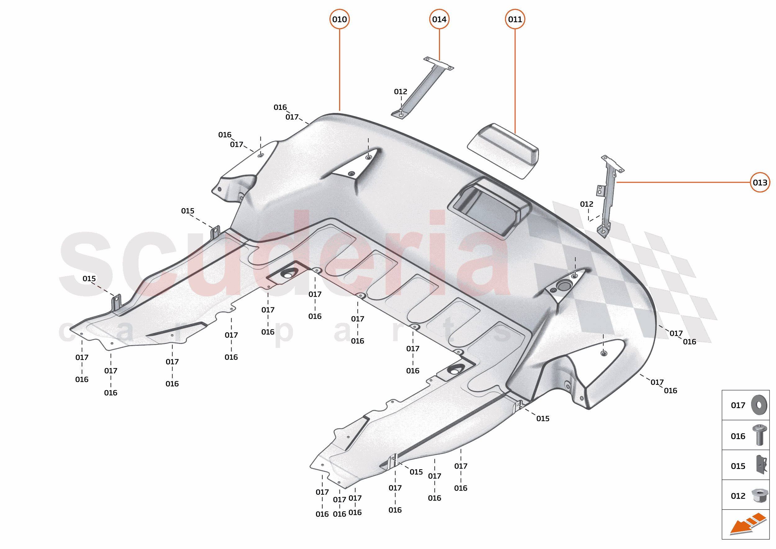 14 - DUCTS, VENTS AND FLOORS - 14.4 - REAR NON-STRUCTURAL FLOORS of McLaren McLaren McLaren 765LT