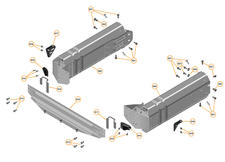 1 - FRONT STRUCTURES - 1.1 - FRONT CRASH STRUCTURE of McLaren McLaren Ultimate Series McLaren P1 Coupe