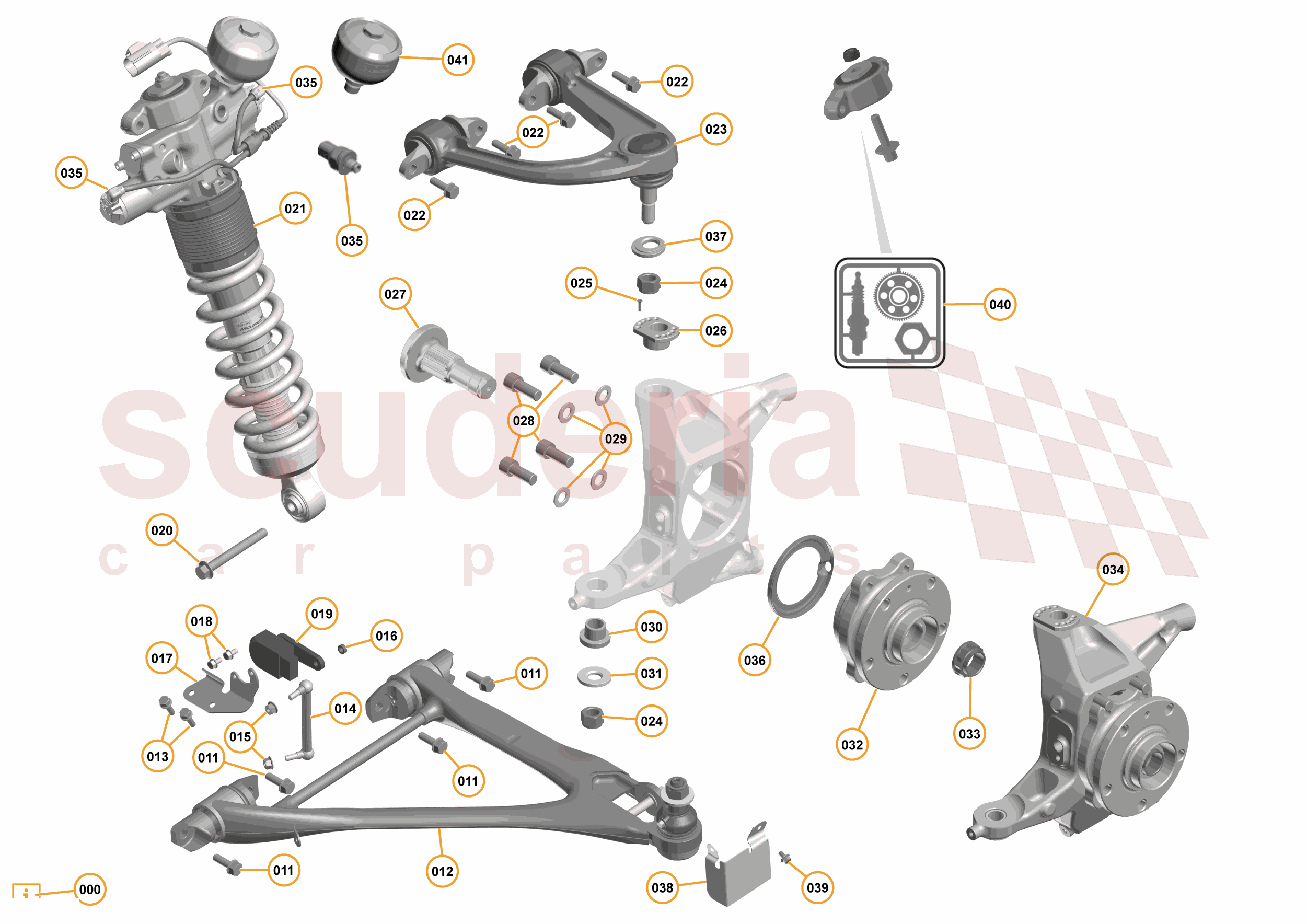 6 - B1 - FRONT SUSPENSION - 6.2 - 02 - FRONT SUSPENSION LH of McLaren McLaren McLaren 675LT Spider