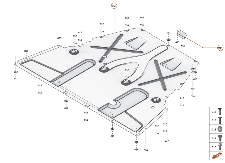 4 - FLOORS - 4.2 - REAR STRUCTURAL FLOORS of McLaren McLaren Ultimate Series McLaren Senna