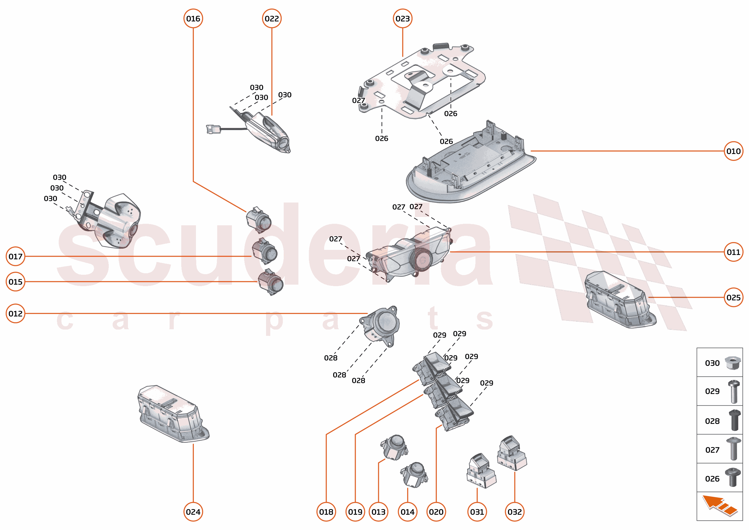 45 - ELECTRICAL SYSTEMS - 45.1 - INTERIOR SWITCHES of McLaren McLaren McLaren 750S Spider