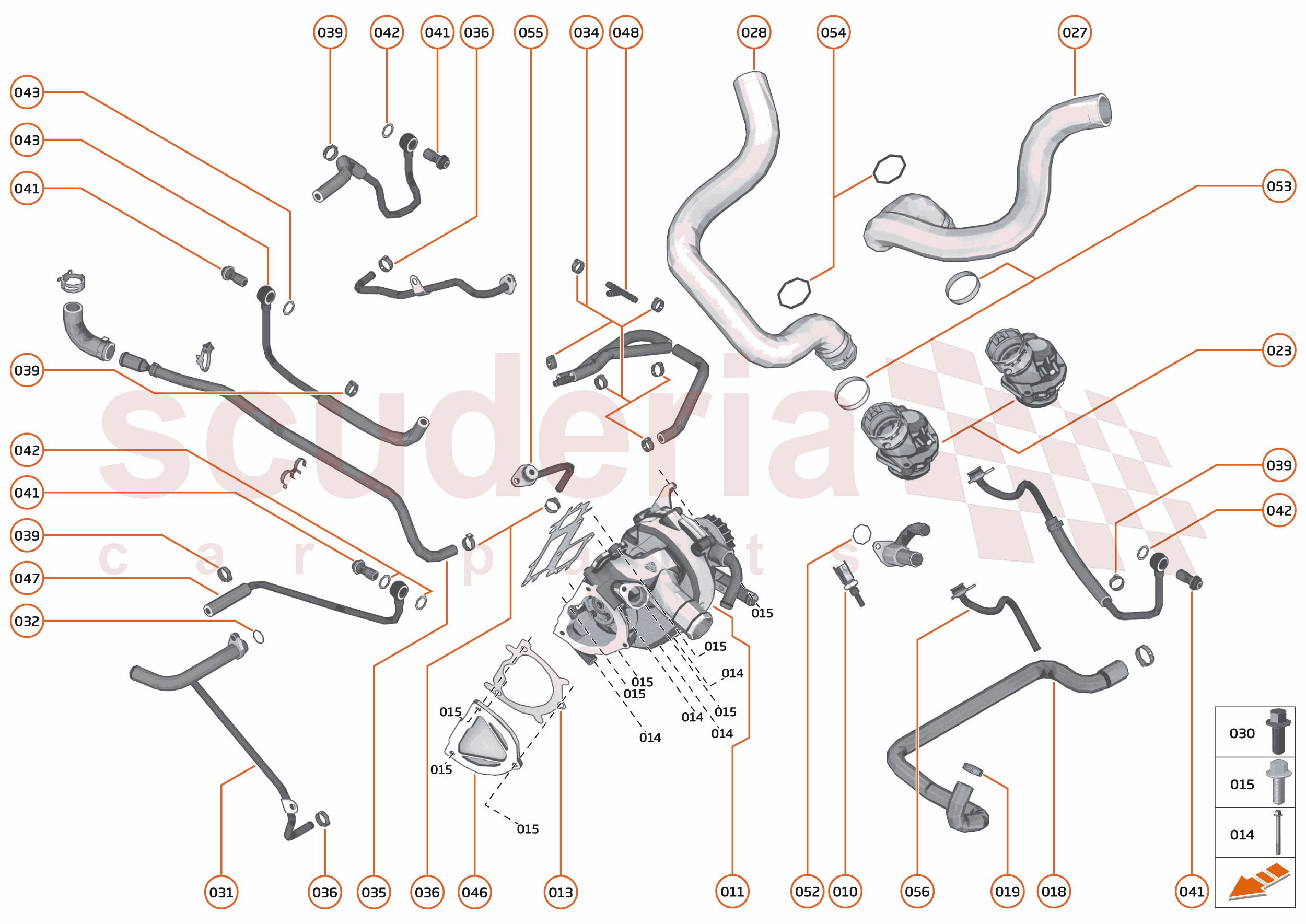 21 - ENGINE - 21.11 - ENGINE WATER PUMP & WATER CIRCUIT of McLaren McLaren Ultimate Series McLaren Elva