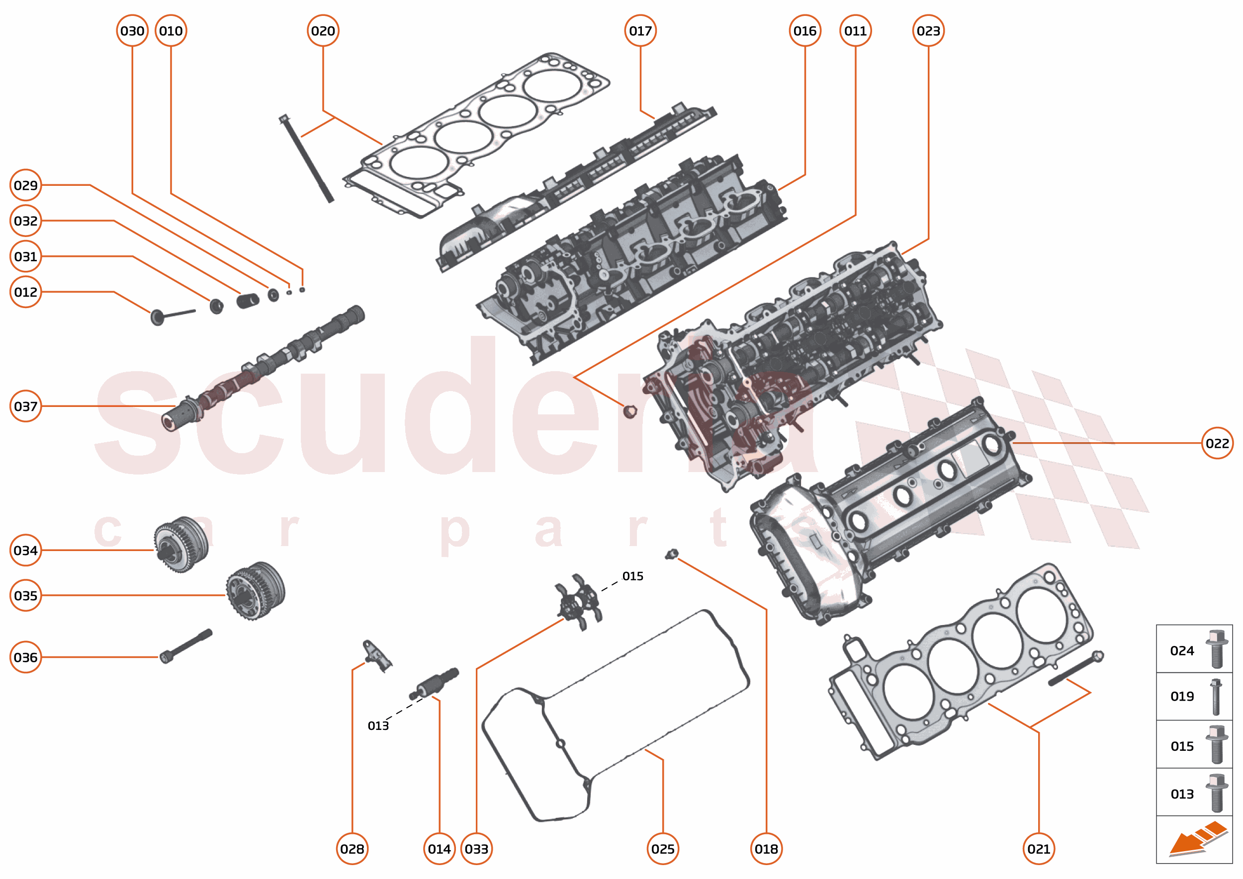 16 - F1 - POWER UNIT - 16.3 - 01 - POWER UNIT - CYLINDER HEAD AND VALVE TRAIN of McLaren McLaren McLaren 625C Coupe
