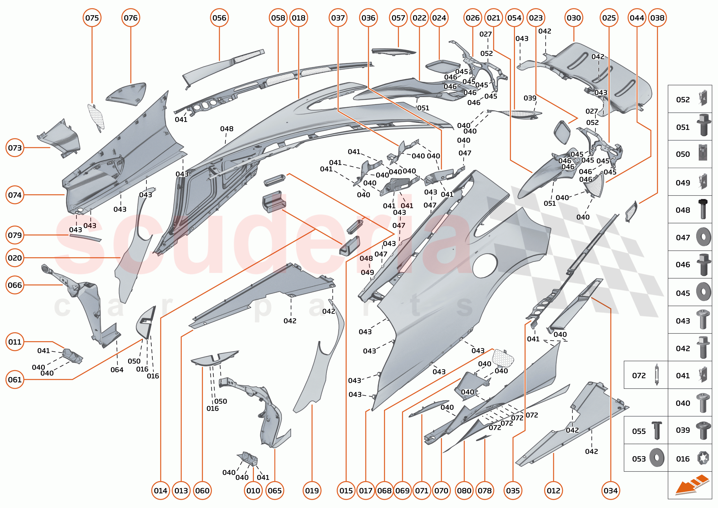 6 - PANELS - 6.3 - BODYSIDE ASSEMBLED of McLaren McLaren 750S Spider