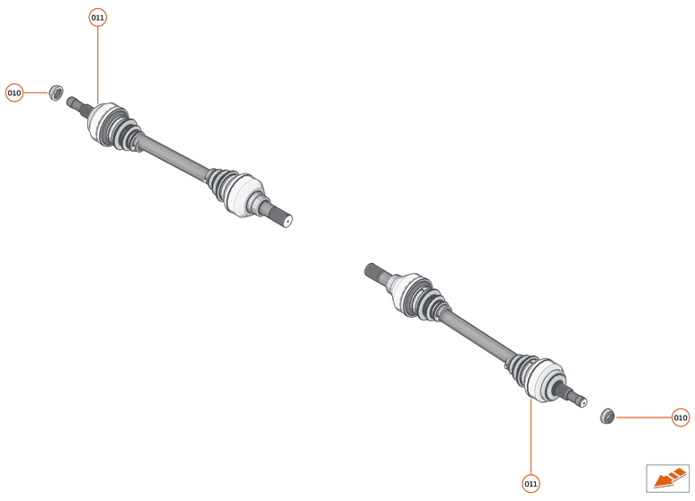 35 - DRIVESHAFTS - 35.1 - DRIVESHAFTS - REAR AXLE of McLaren McLaren Ultimate Series McLaren Senna