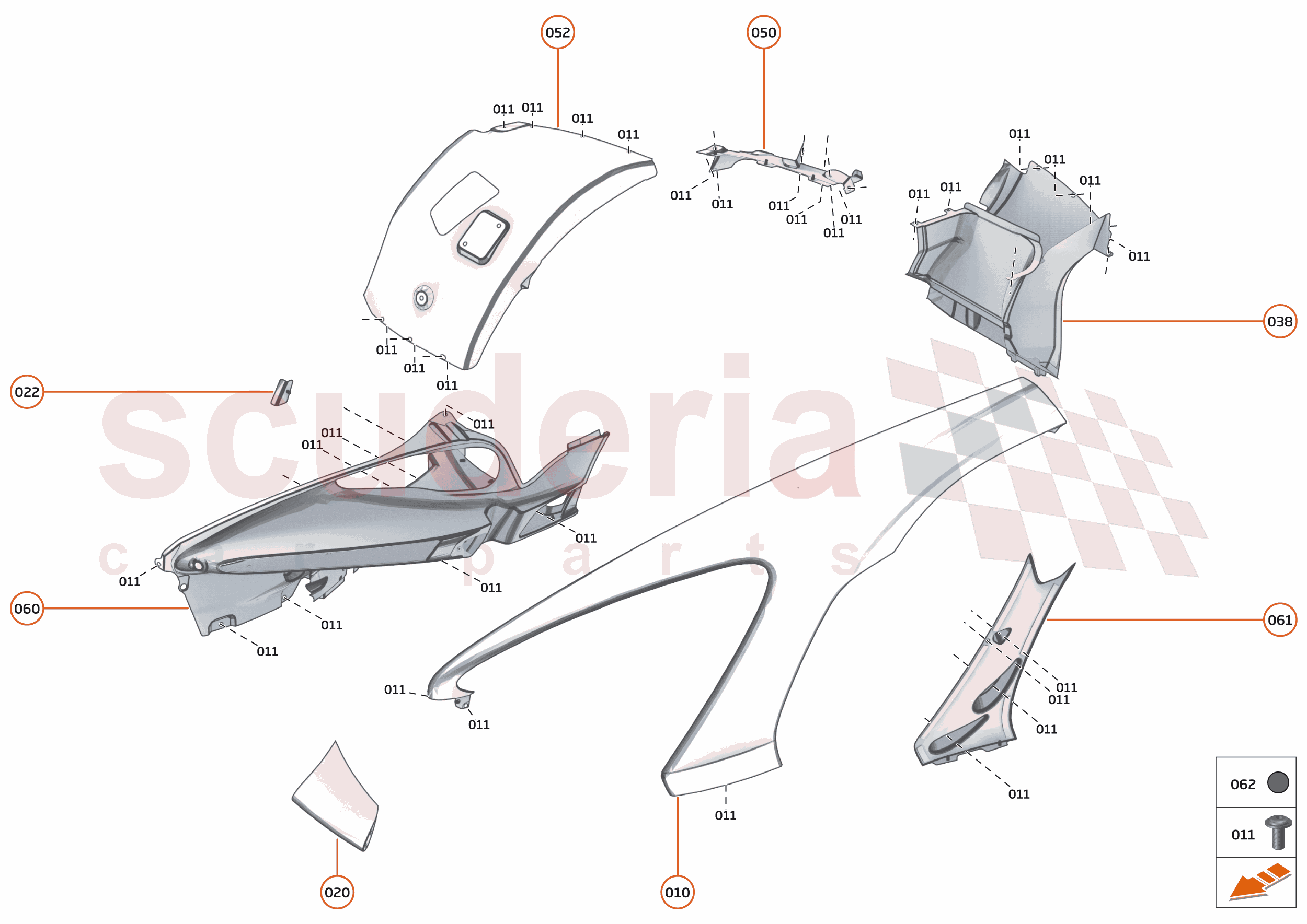 6 - PANELS - 6.1 - FRONT PANELS - LH of McLaren McLaren Ultimate Series McLaren Senna