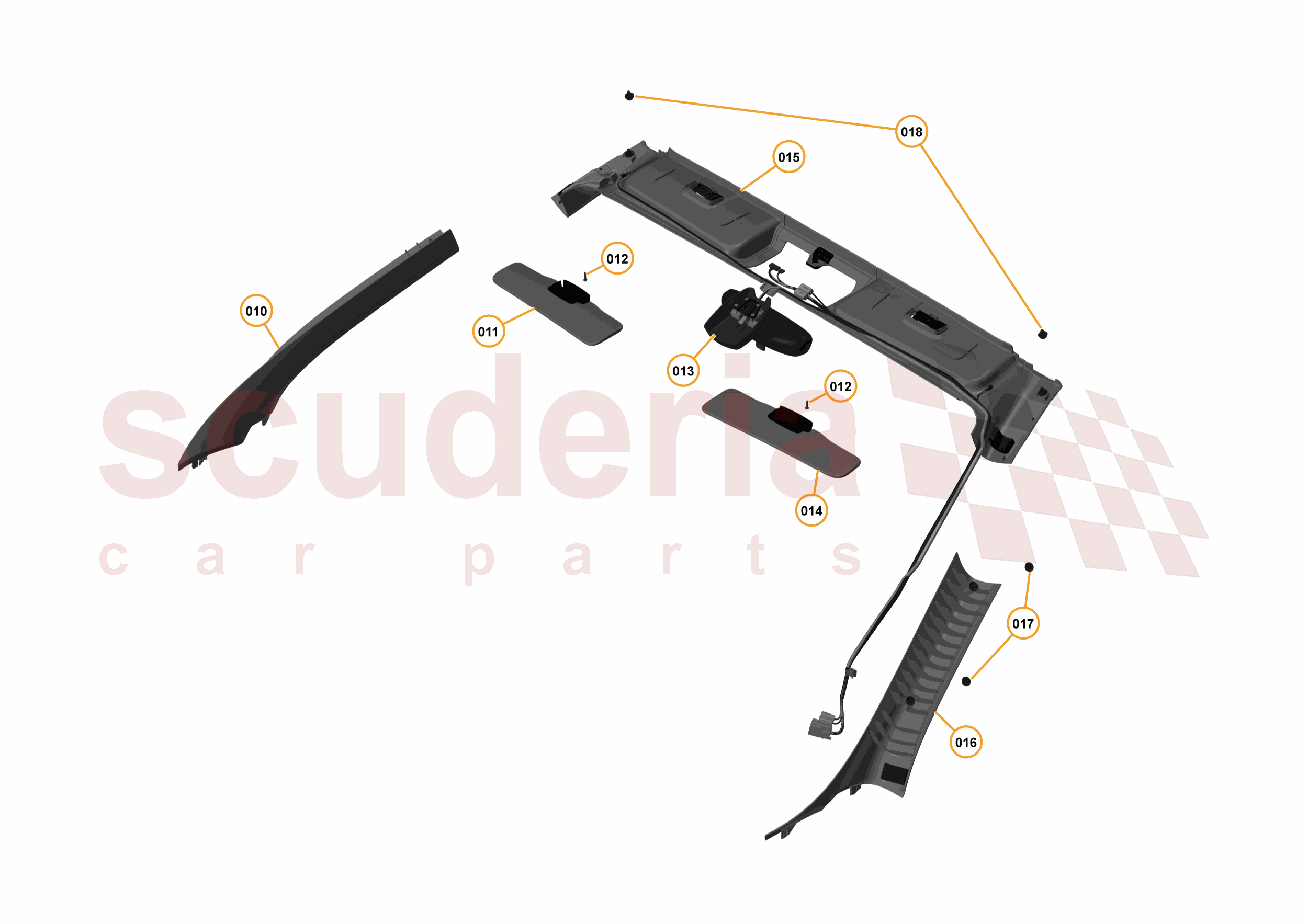 31 - N5 - UPPER TRIM - 31.1 - 01 - UPPER TRIM of McLaren McLaren McLaren 650S Spider
