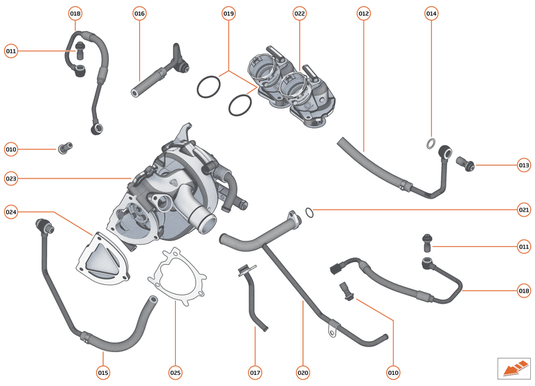 22 - ENGINE - 22.11 - ENGINE WATER PUMP AND WATER CIRCUIT of McLaren McLaren Ultimate Series McLaren Speedtail