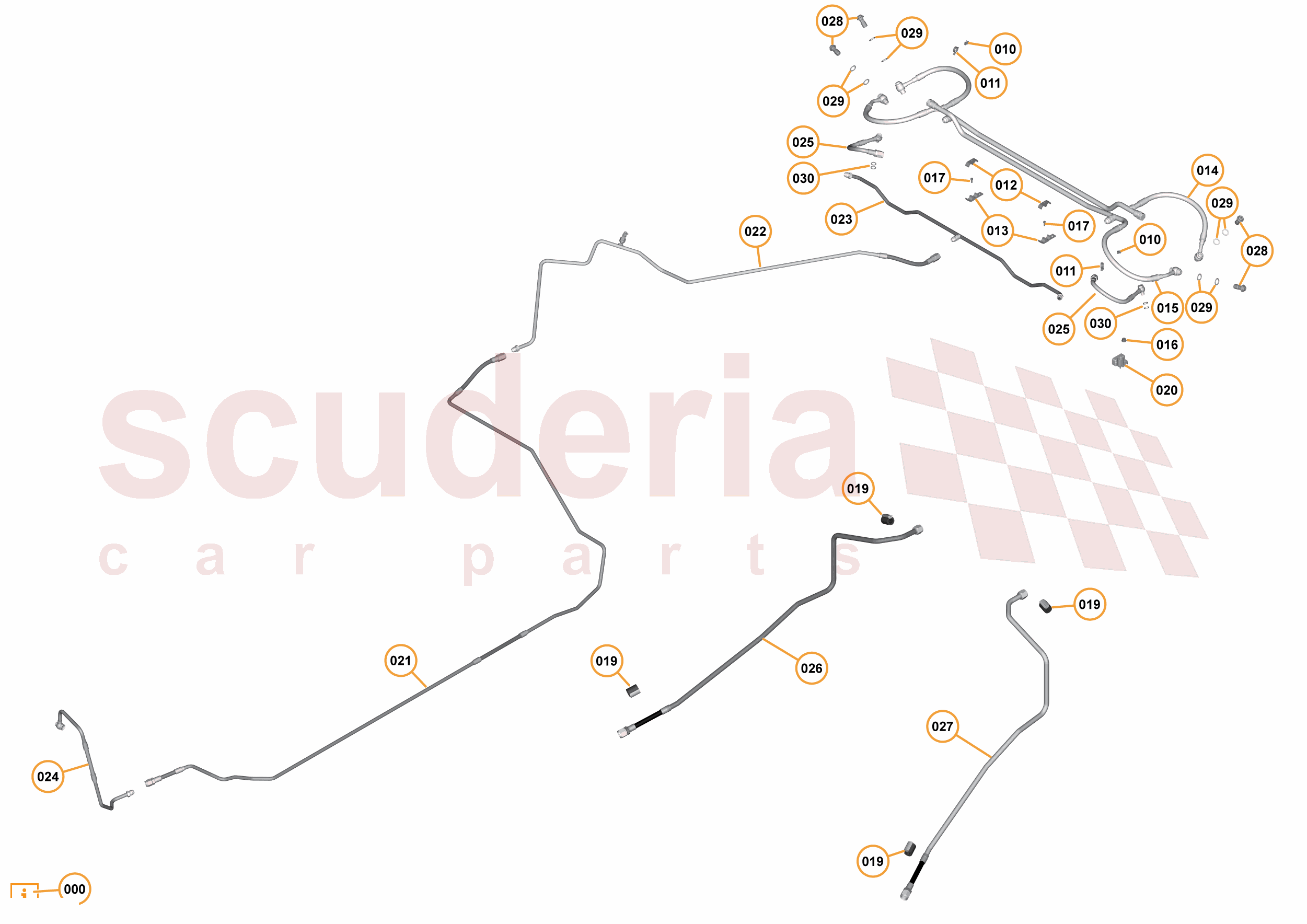 7 - B2 - REAR SUSPENSION - 7.3 - 04 - DAMPING REAR PIPES KINETIC H2 of McLaren McLaren McLaren 675LT Coupe