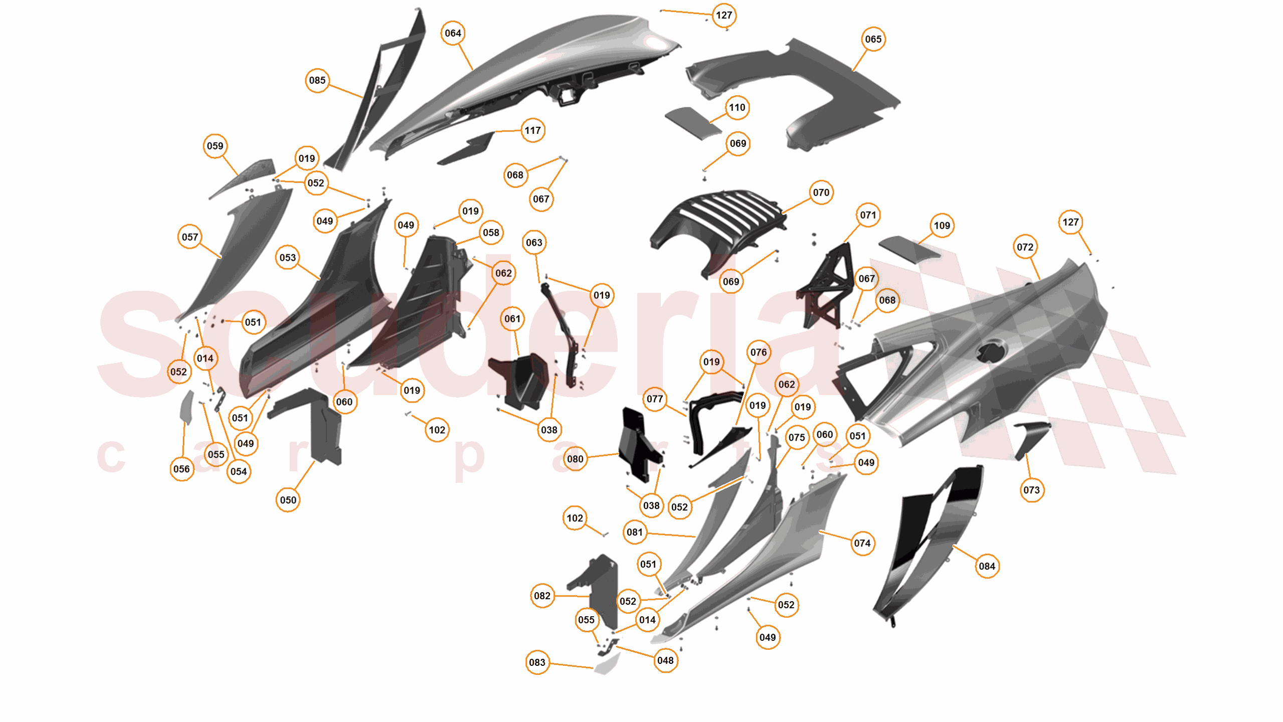 4 - A4 - PANELS, GLAZING, AND PAINT - 4.5 - 03 - REAR FENDERS - 12C of McLaren McLaren McLaren 12C Coupe