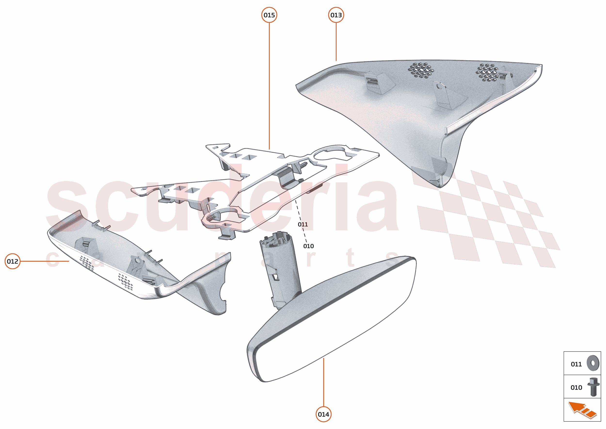 48 - INTERIOR SYSTEMS - 48.6 - DRIVER MIRROR of McLaren McLaren McLaren 750S Coupe