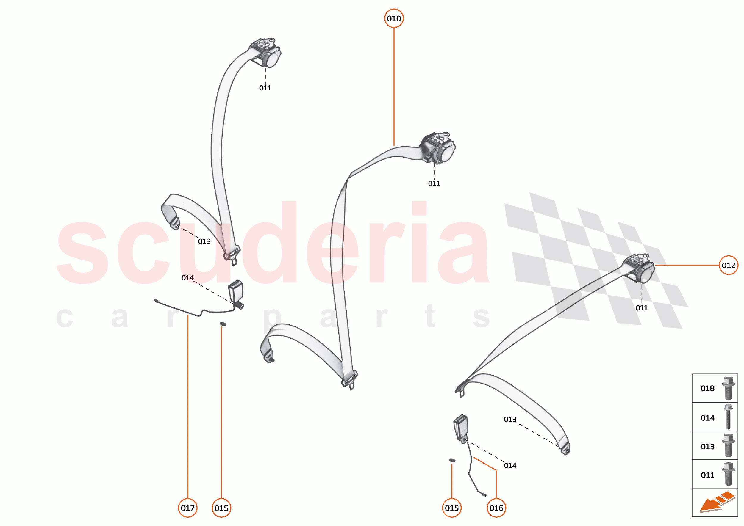 45 - INTERIOR RESTRAINTS - 45.2 - SEATBELTS of McLaren McLaren Speedtail