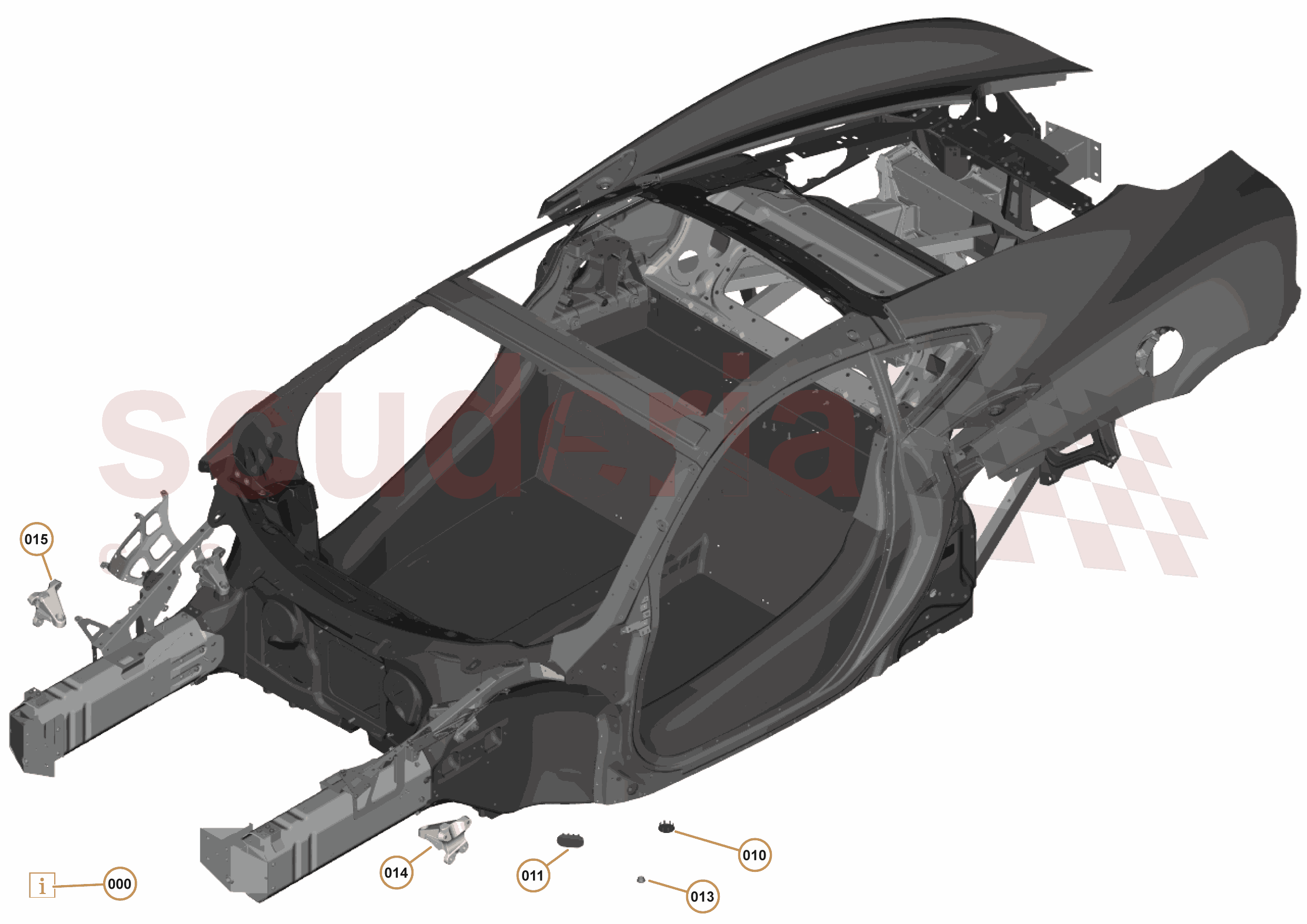 2 - MID STRUCTURES - 2.1 - MONOCOQUE of McLaren McLaren McLaren 570GT